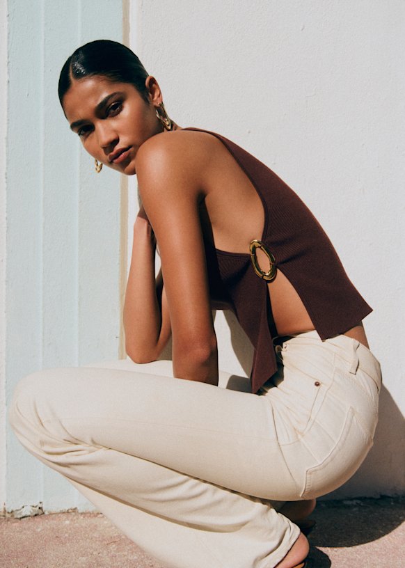 Amalia トップス - マホガニー - ECOVERO™ LENZING™ビスコース - Sézane