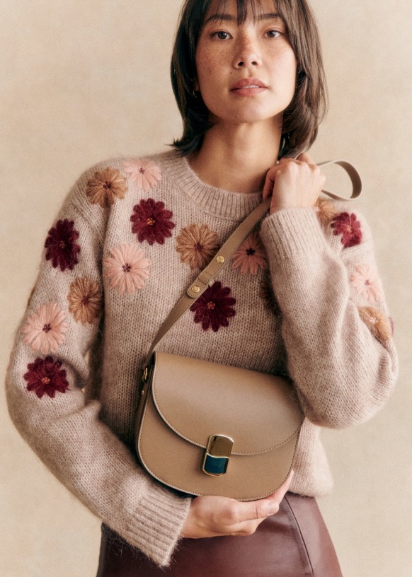 Suzon セーター - ヘザーベージュ - キッドモヘア - Sézane