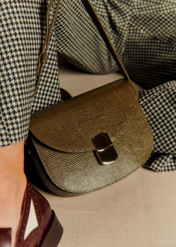 Claude フラップバッグ - スムースハニー - 牛革 - Sézane