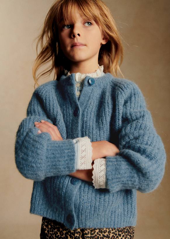 Emile Cardigan - Garden Green - Alpaca - Sézane