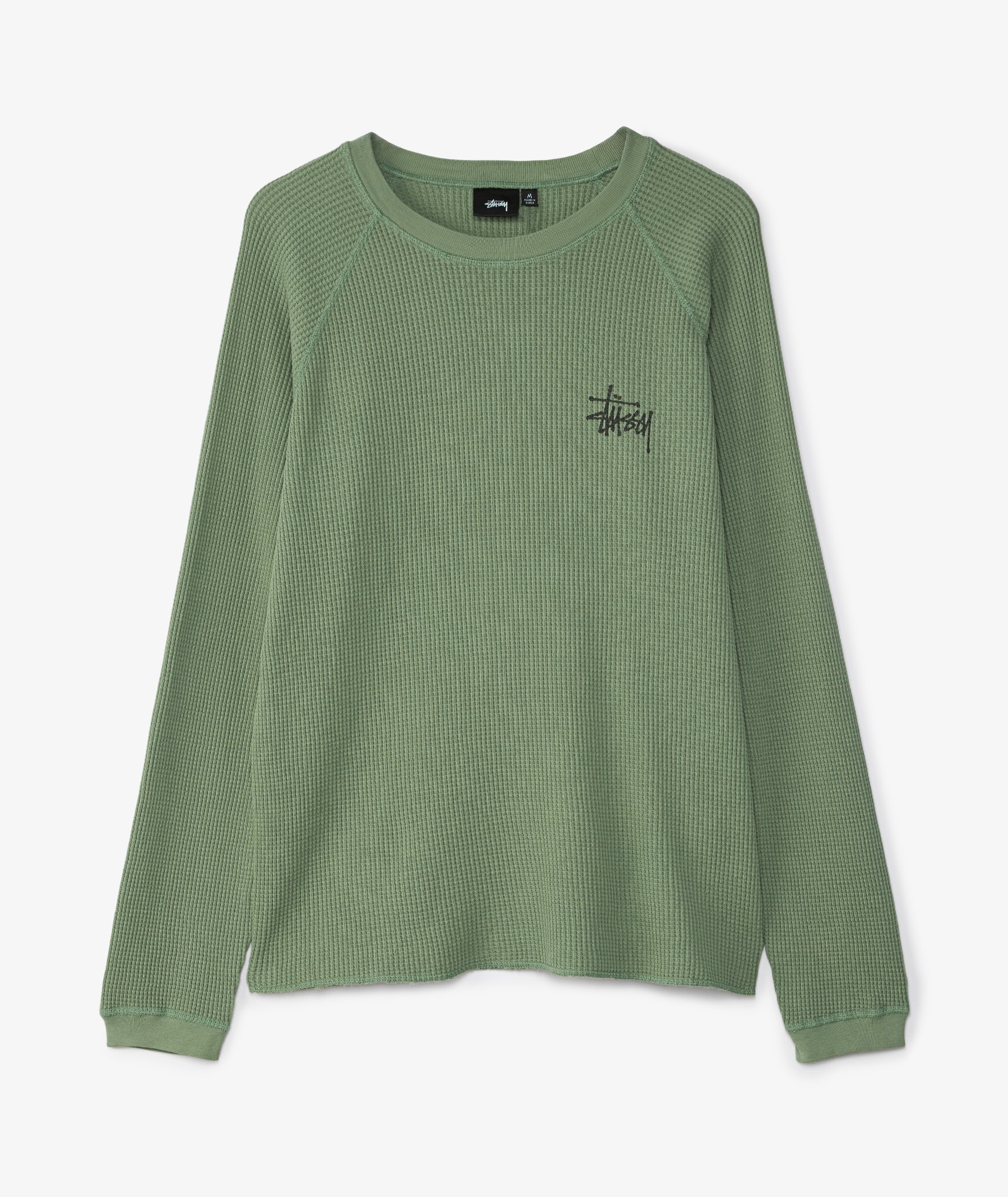 Stüssy Basic Thermal T-Shirt | Sage | SVD UK
