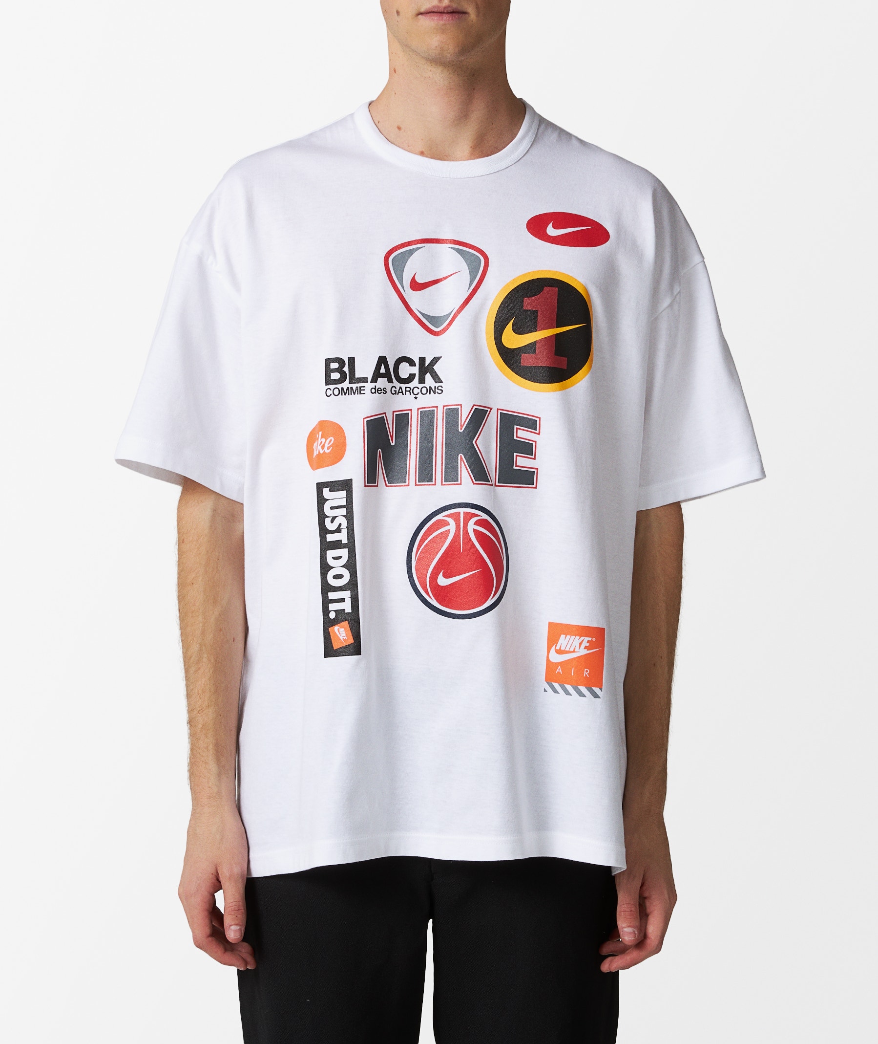 Comme des Garçons Black T-Shirt x Nike in White | SVD USA
