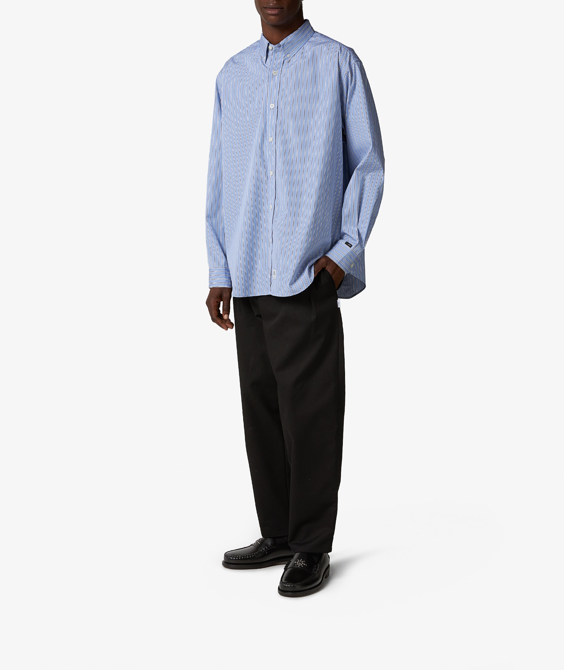 WTAPS Broadcloth Shirt in Light Blue | SVD