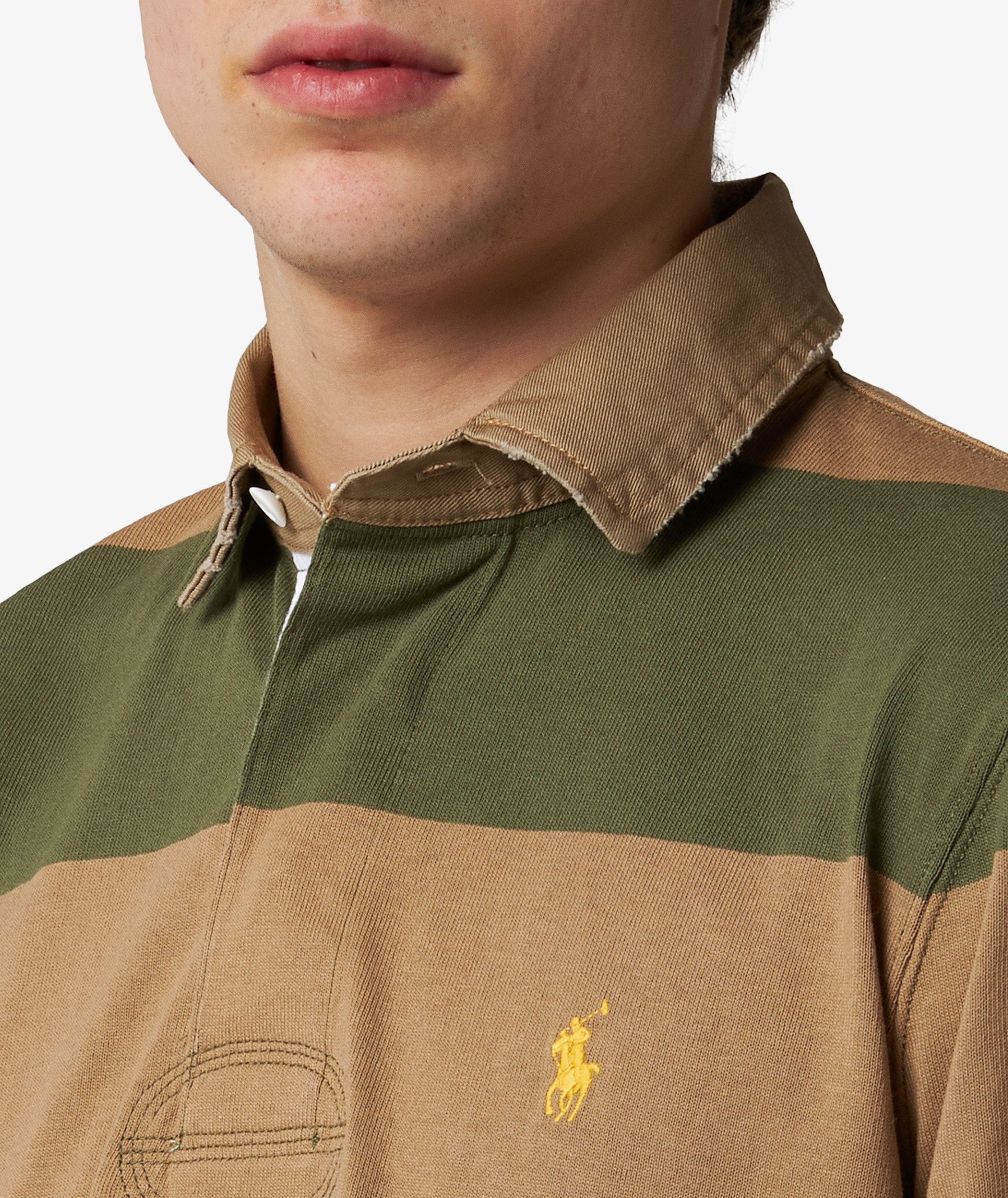 Polo Ralph Lauren Rugby Polo Shirt in Khaki | SVD USA