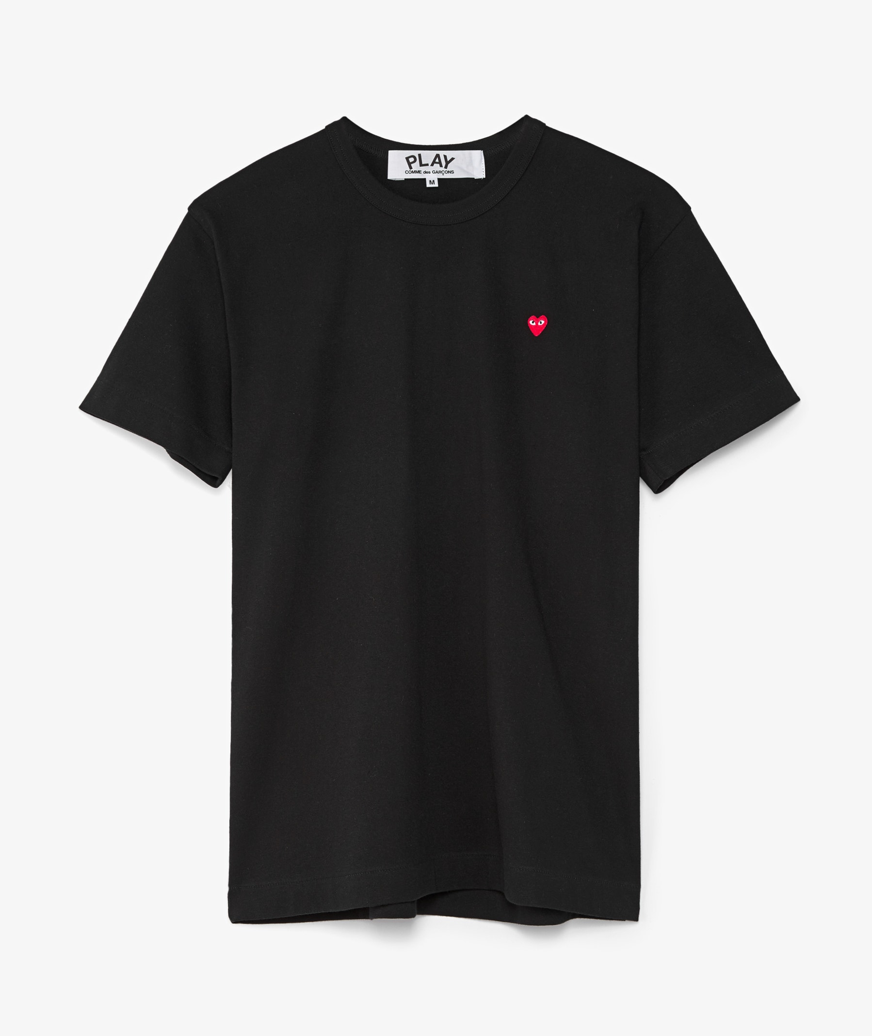 Comme des Garçons Play Red Heart T-Shirt in Black | SVD USA