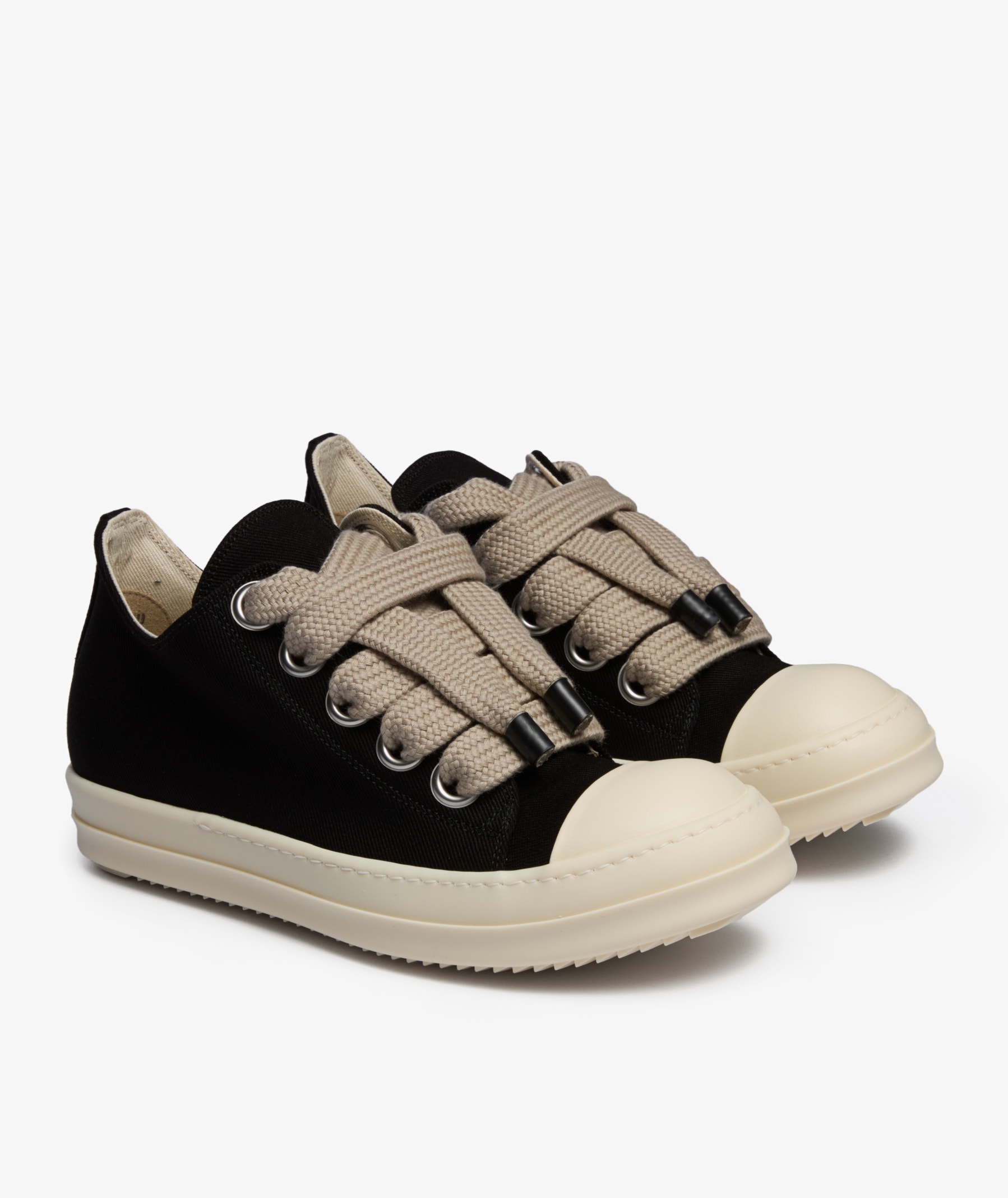 Rick Owens DRKSHDW Jumbolace Low Sneakers | Black | SVD USA