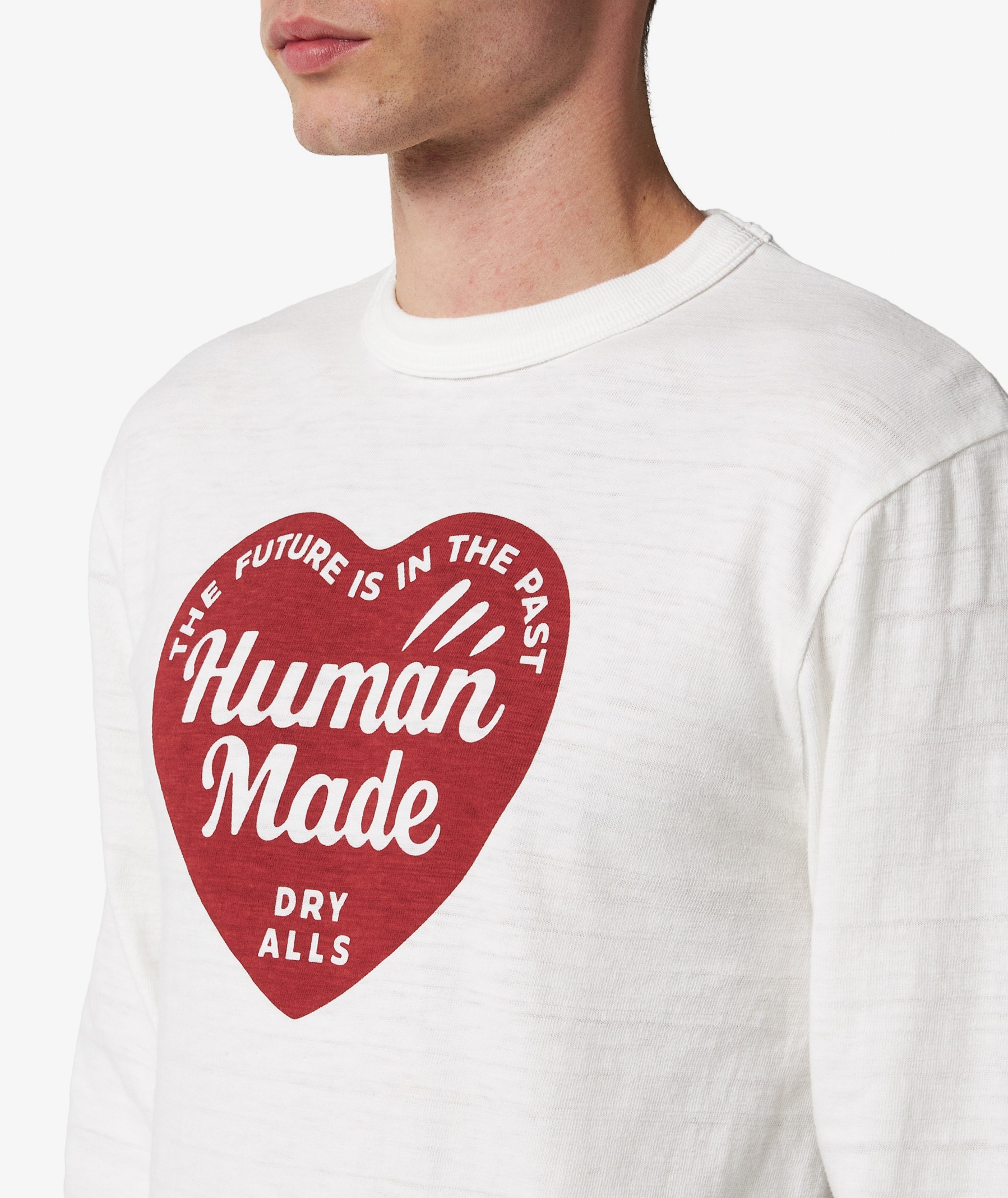 HUMAN MADE Graphic Long Sleeve T-Shirt in White | SVD