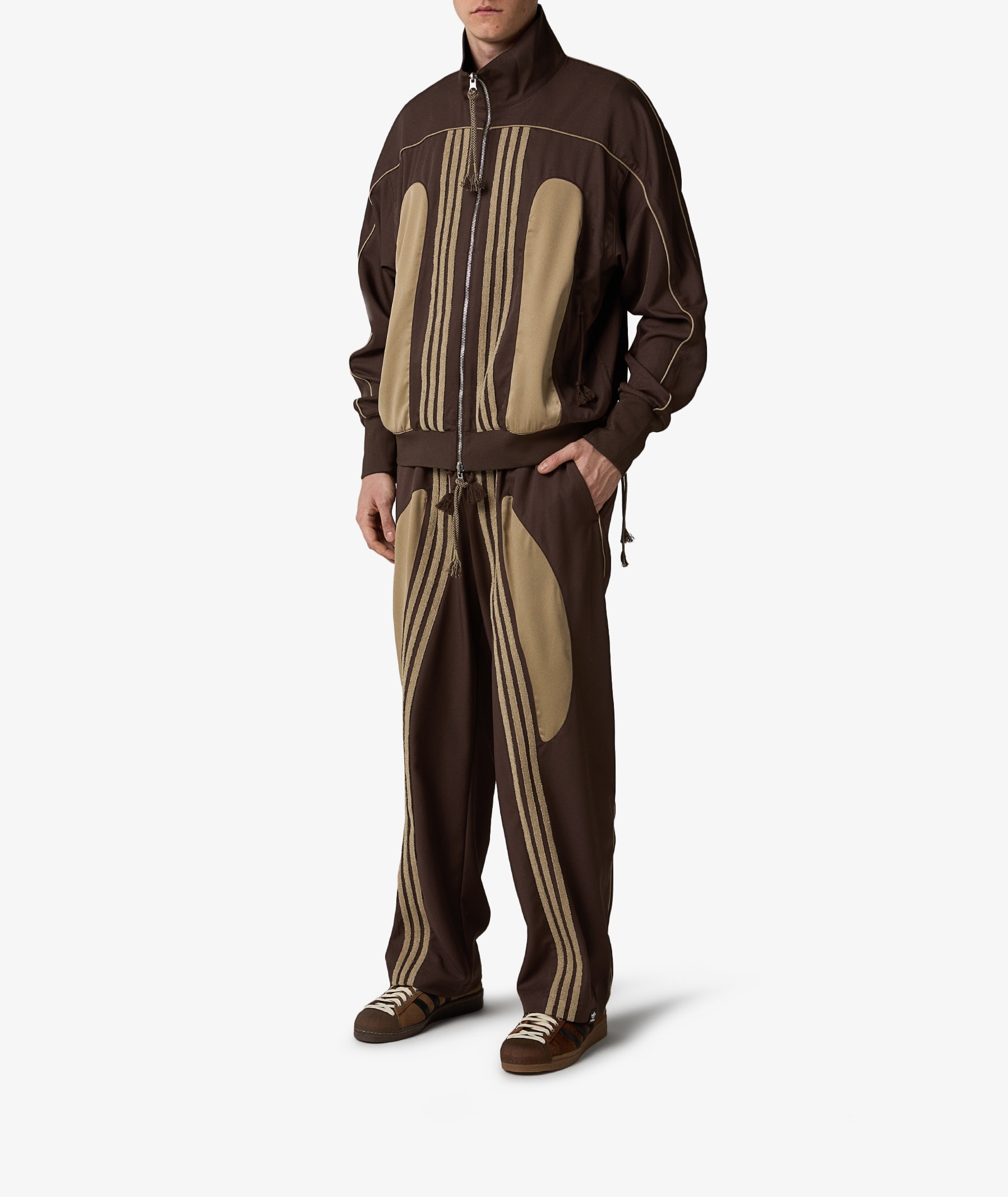 adidas Woven Jacket x Song for the Mute in Brown | SVD