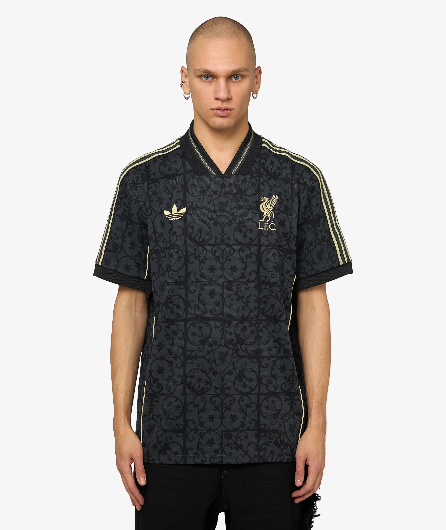 adidas Liverpool Lifestyle Jersey T-Shirt | Dark Gray | SVD USA