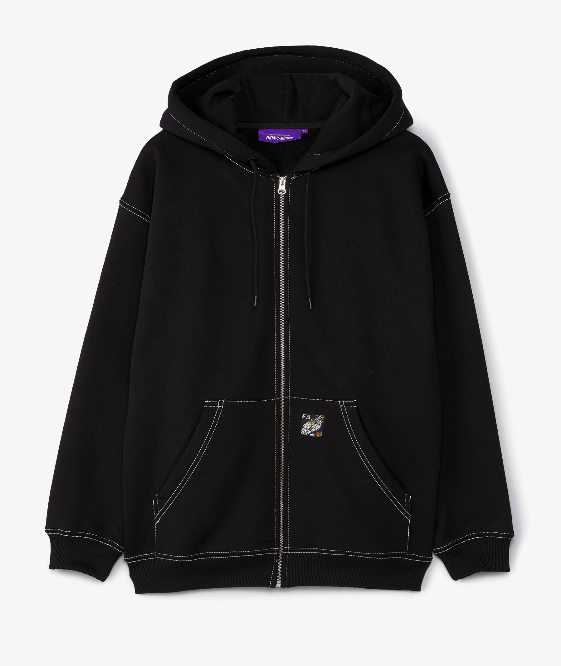 Black Fucking Awesome Lesser God Zip Hoodie | SVD