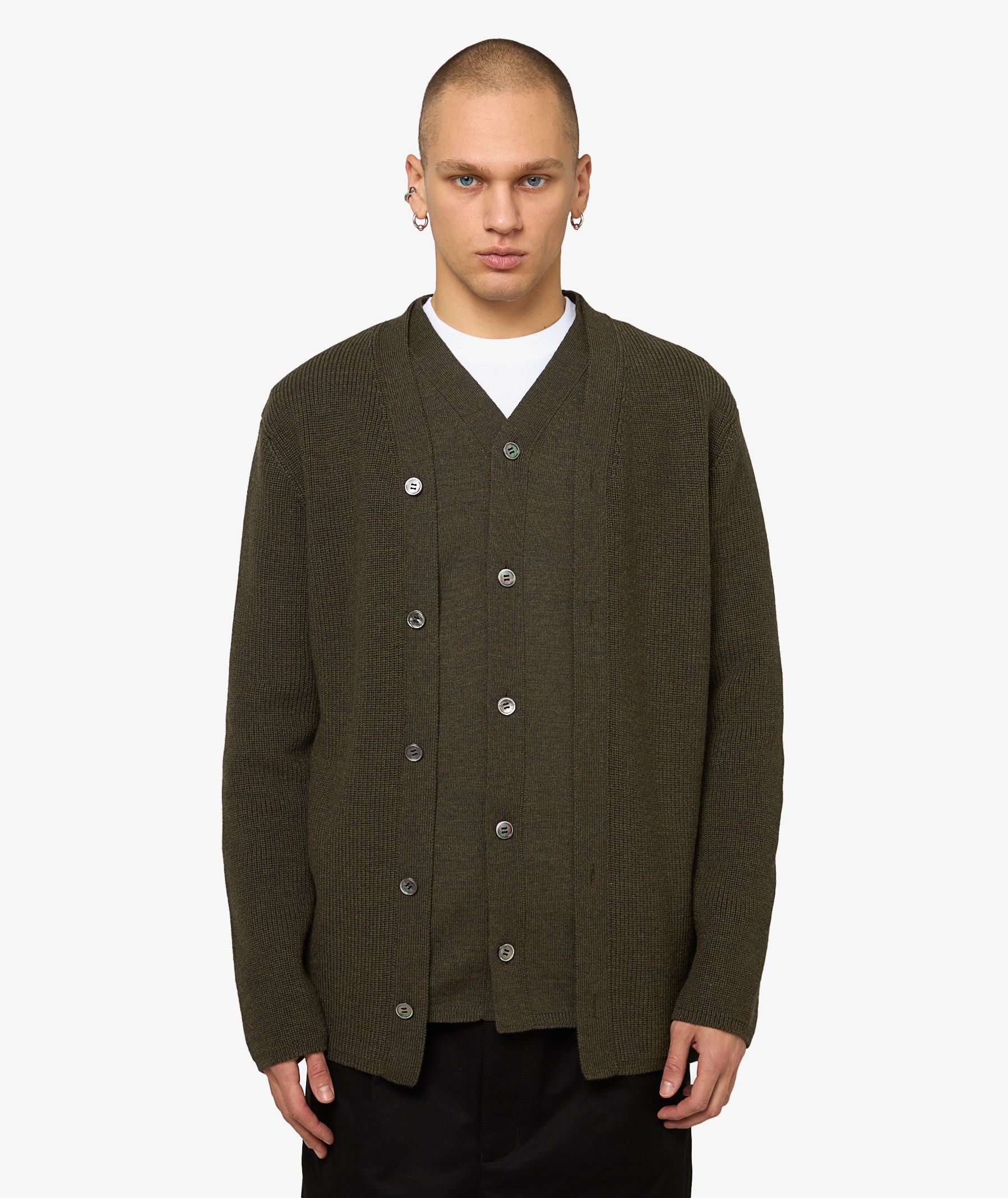 Comme des Garçons Homme Plus Cardigan | Khaki | SVD USA