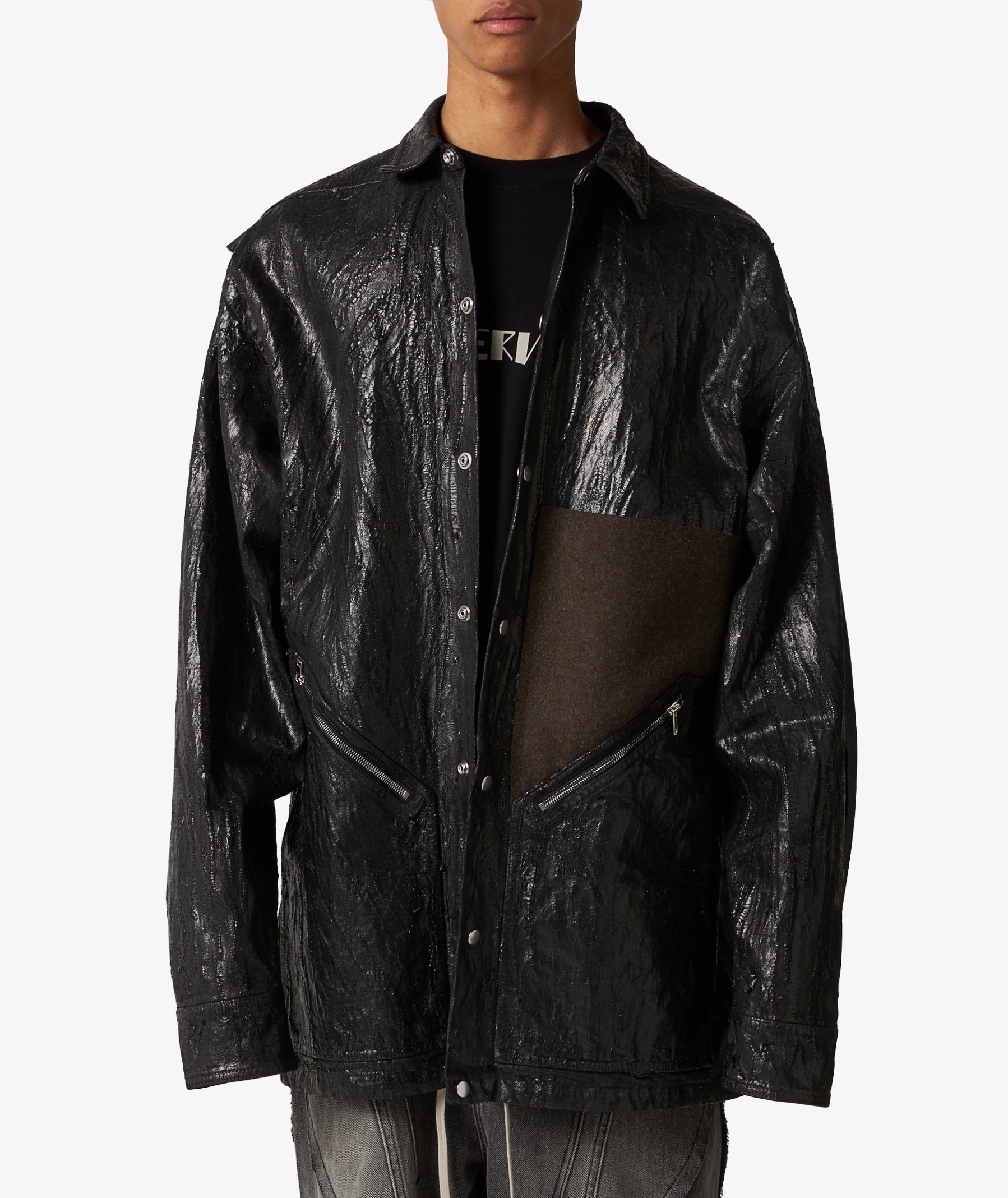 Rick Owens Denim Tour Jacket in Black | SVD
