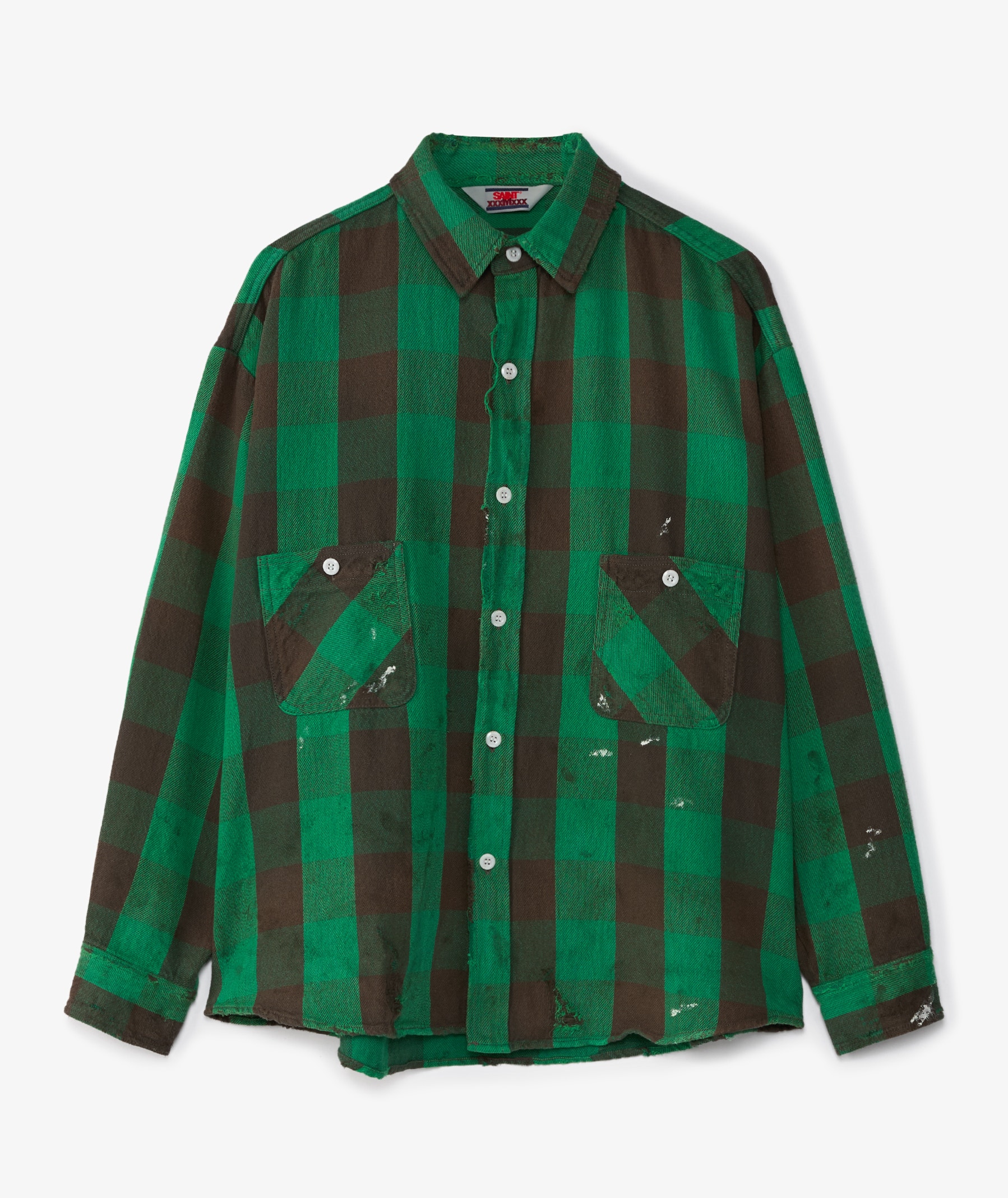 SAINT Mxxxxxx Check Flannel Shirt | SM-HR8-0000-041 | SVD USA