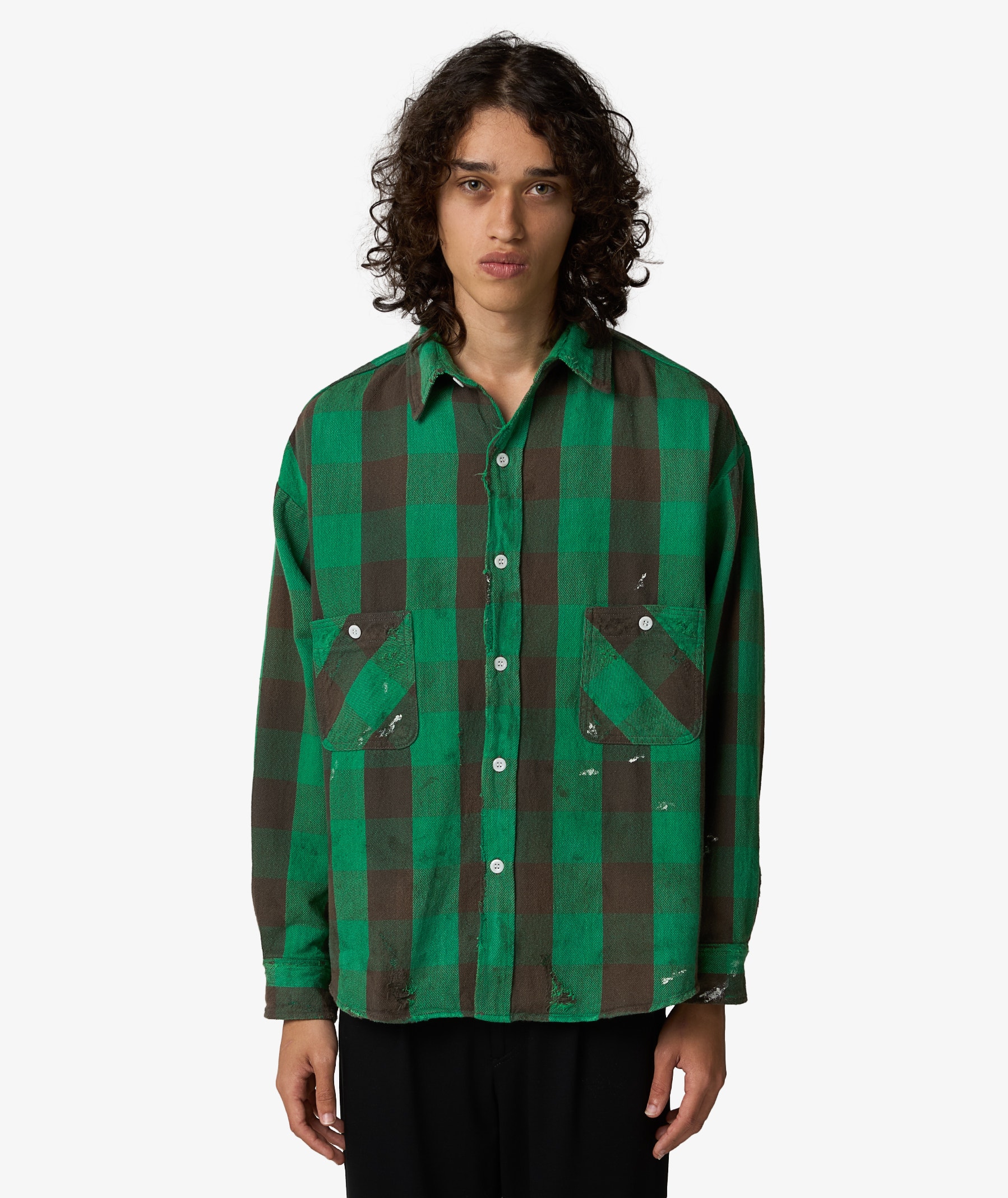 SAINT Mxxxxxx Check Flannel Shirt | SM-HR8-0000-041 | SVD USA