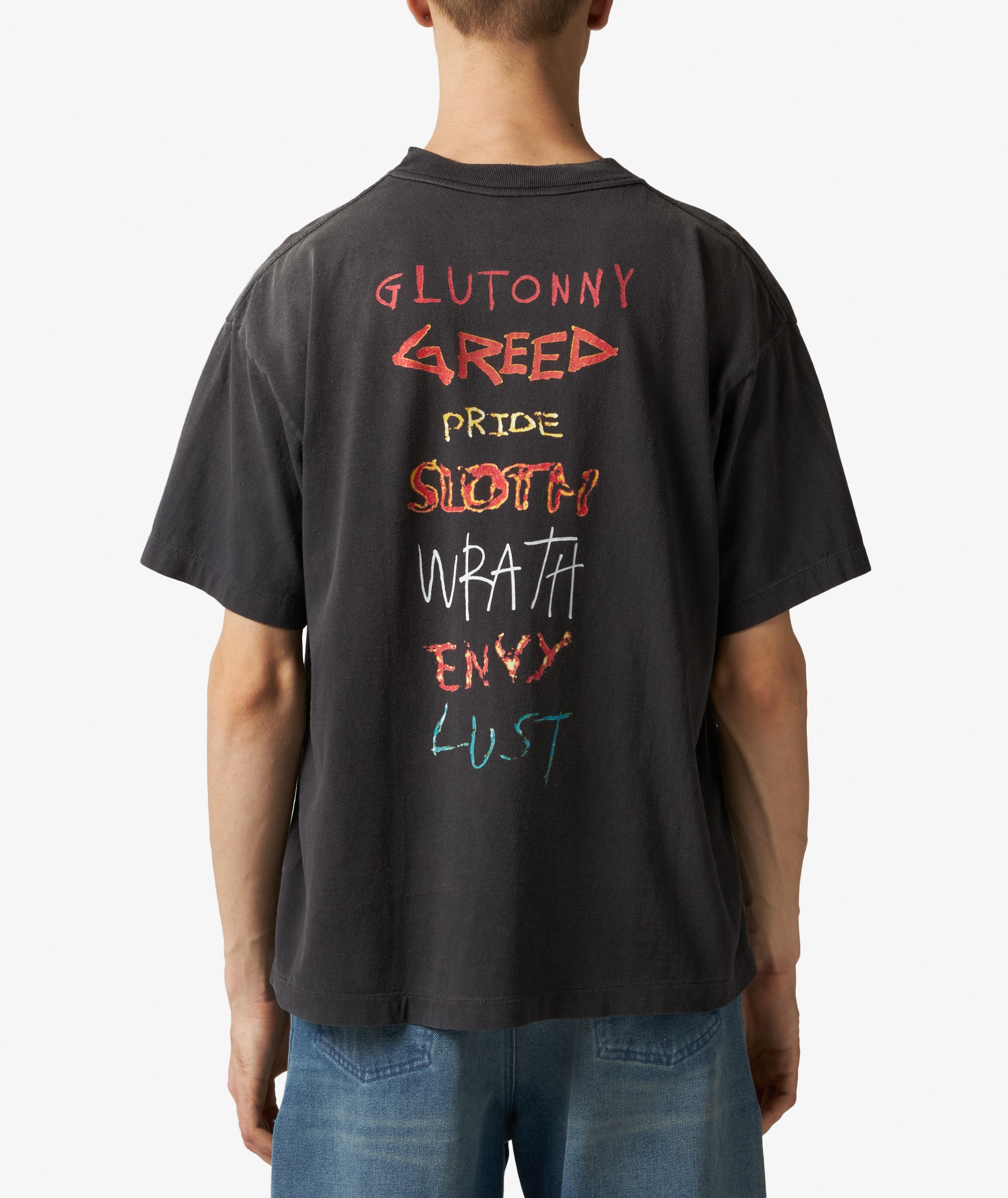 SAINT Mxxxxxx Seven Deadly T-Shirt in Dark Gray | SVD USA