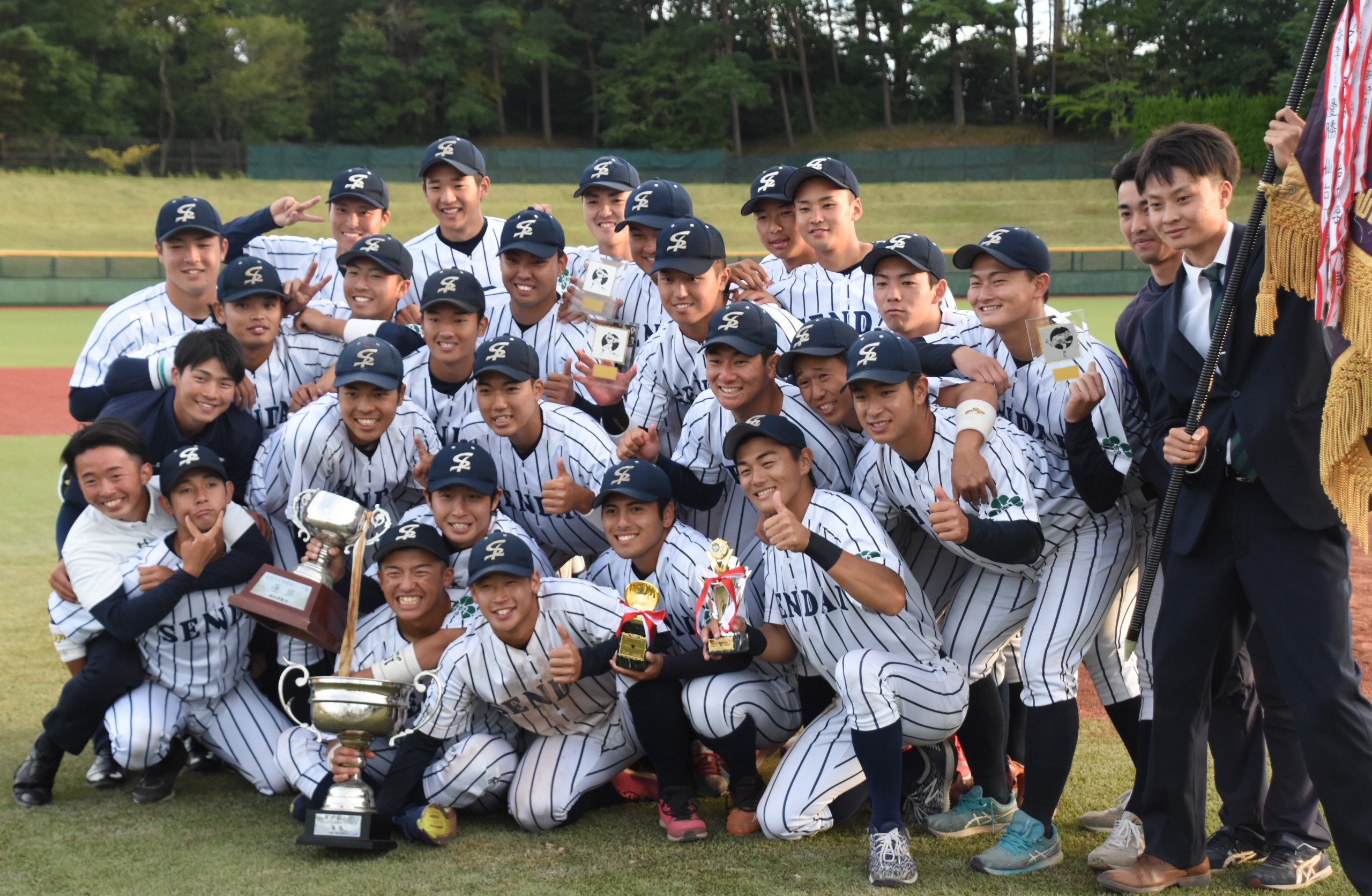 秋の仙台六大学野球を制した仙台大、全勝優勝までの道のりと際立った3