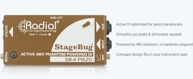 Radial StageBug SB-4 1-channel Active Instrument Direct Box