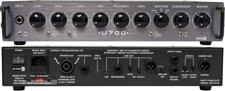 Blackstar U700 Elite 700-watt Bass Head | Sweetwater