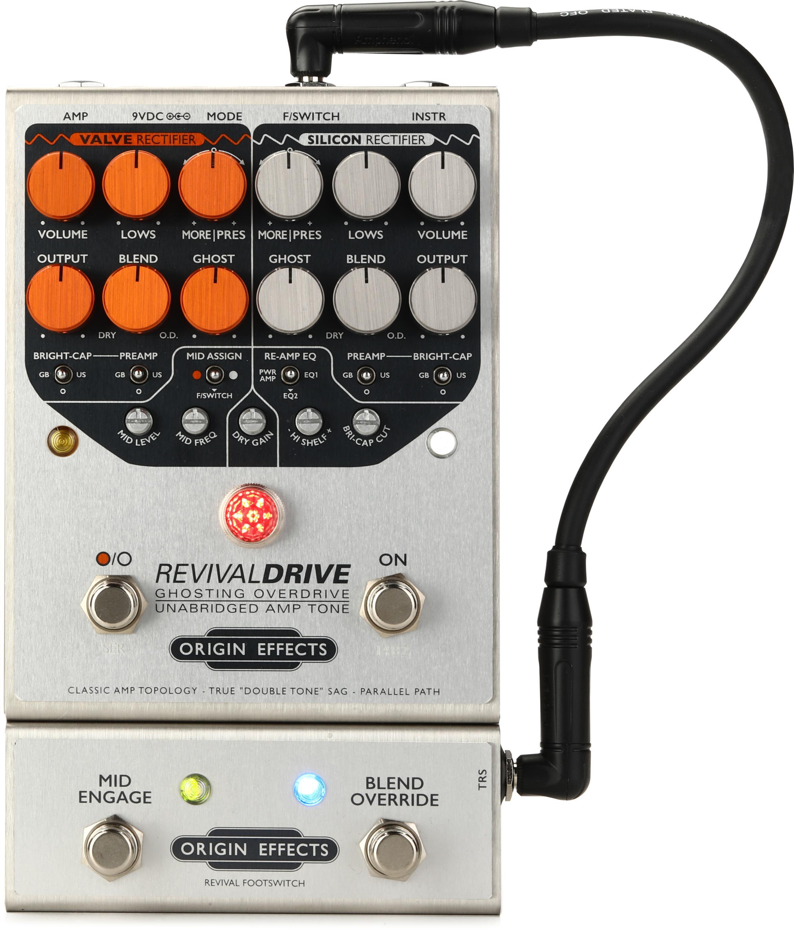 Origin Effects RevivalDRIVE Overdrive Pedal and Revival Footswitch