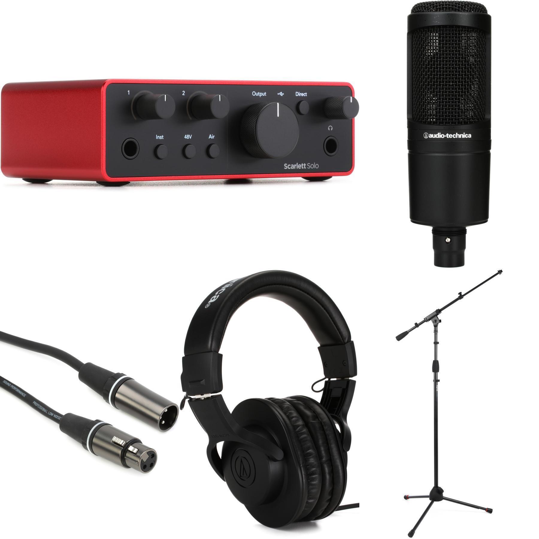 Focusrite Scarlett Solo 4th Gen USB Audio Interface and Audio