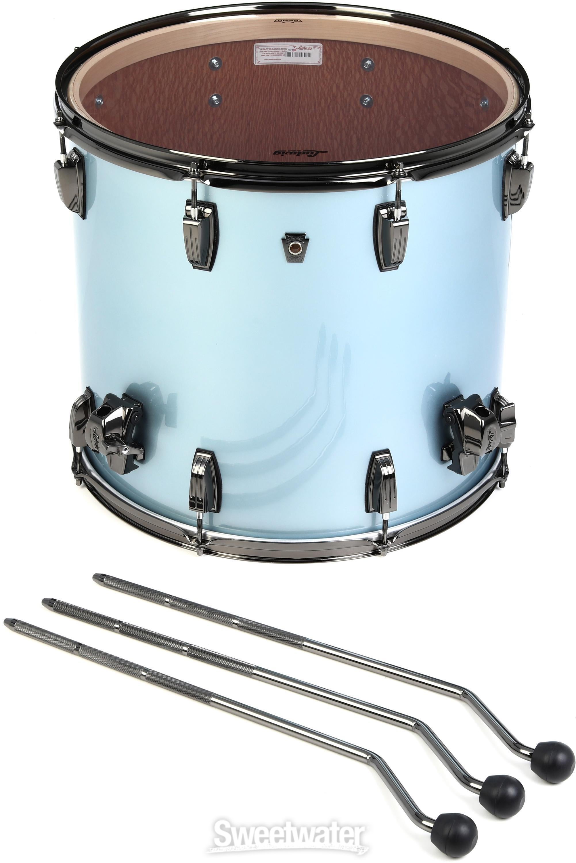 Ludwig Legacy Maple Floor Tom - 16 x 18 inches, Beacon Blue