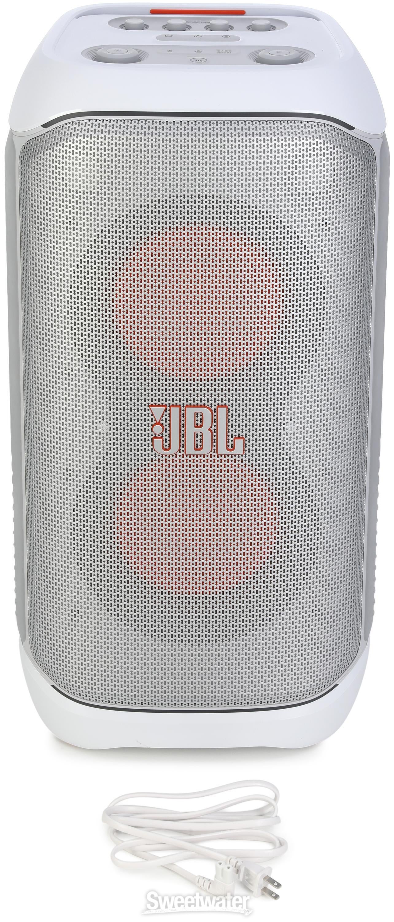 JBL PartyBox Stage 320 Bluetooth Speaker - White | Sweetwater