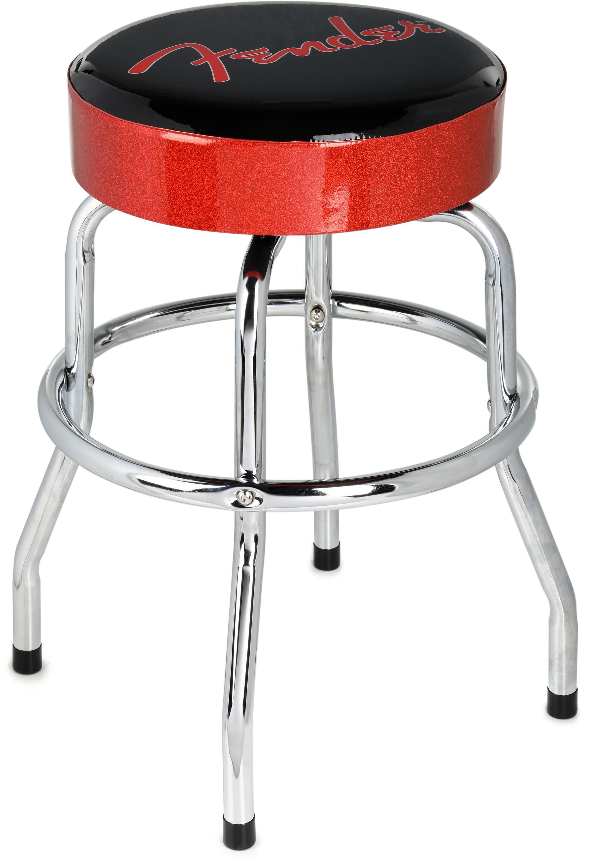 Fender Red Sparkle Barstool - 24-inch | Sweetwater