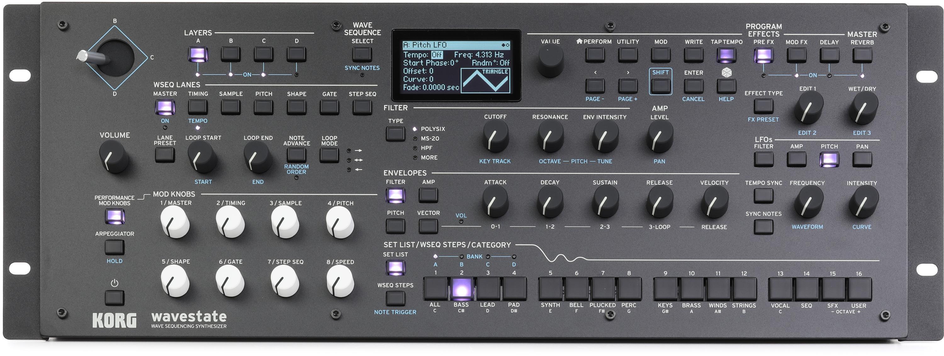 Korg wavestate mk II Module Rackmountable Desktop Wave Sequencing