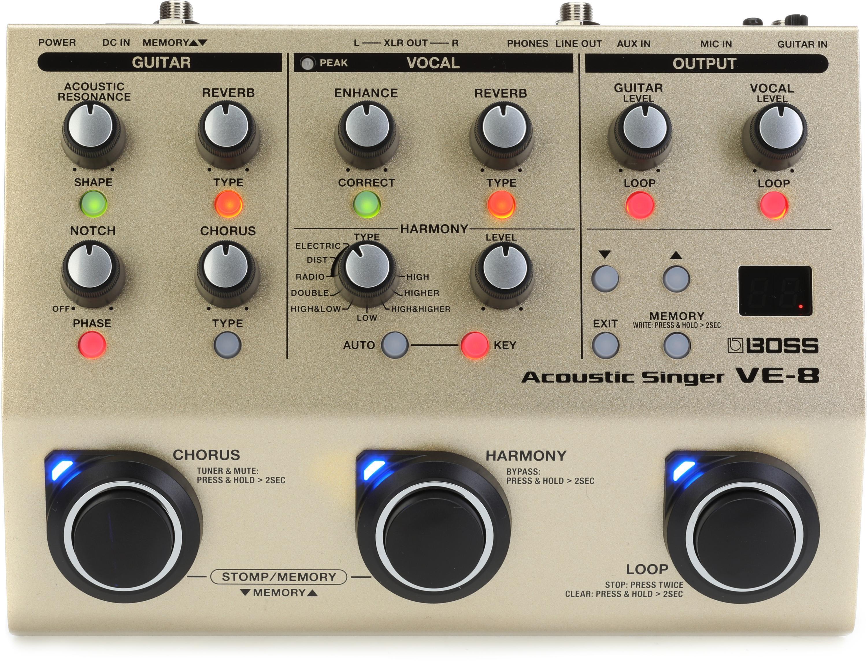 Boss AD-8 Acoustic Guitar Processor Pedal | Sweetwater