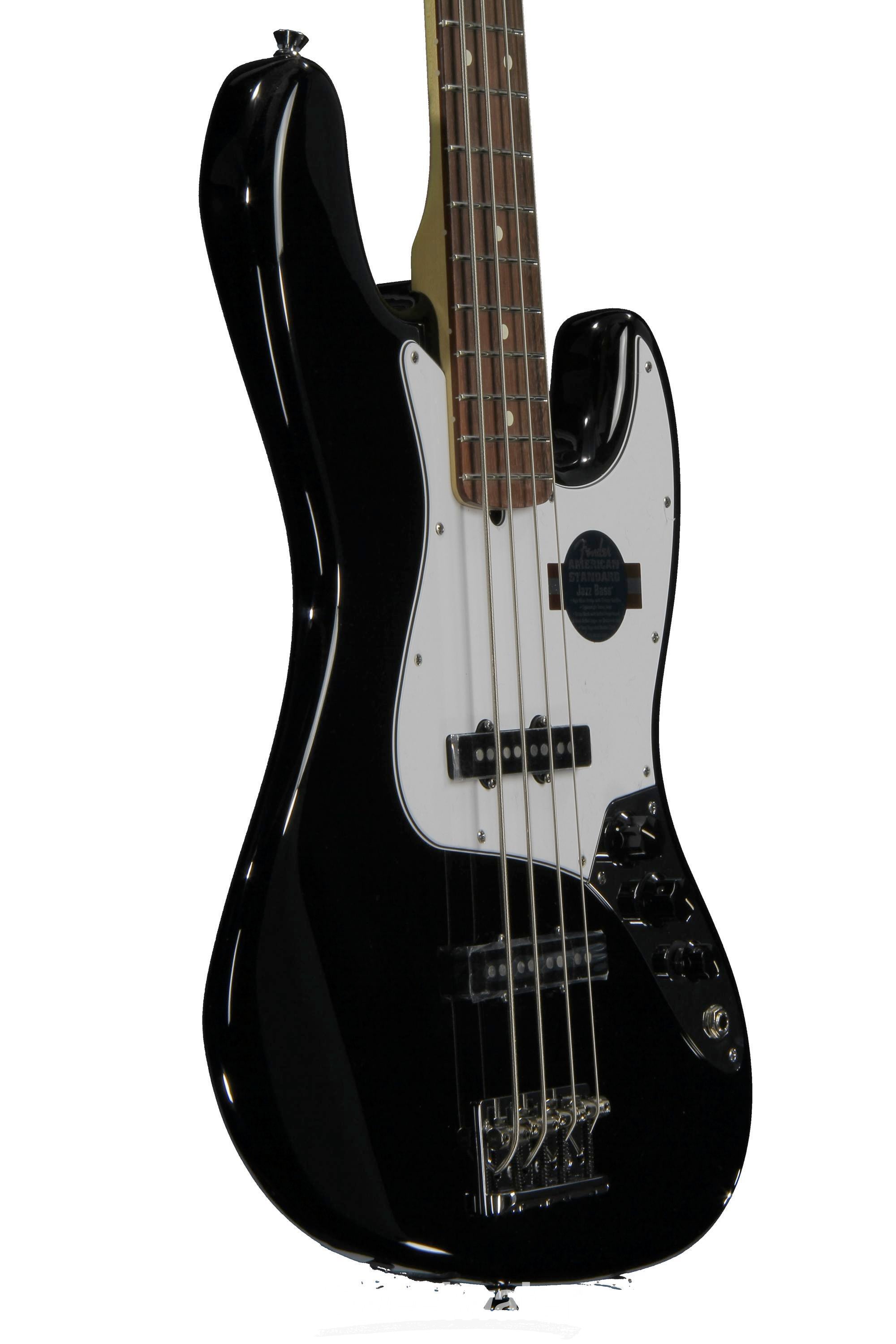 Fender American Standard Jazz Bass - Black | Sweetwater