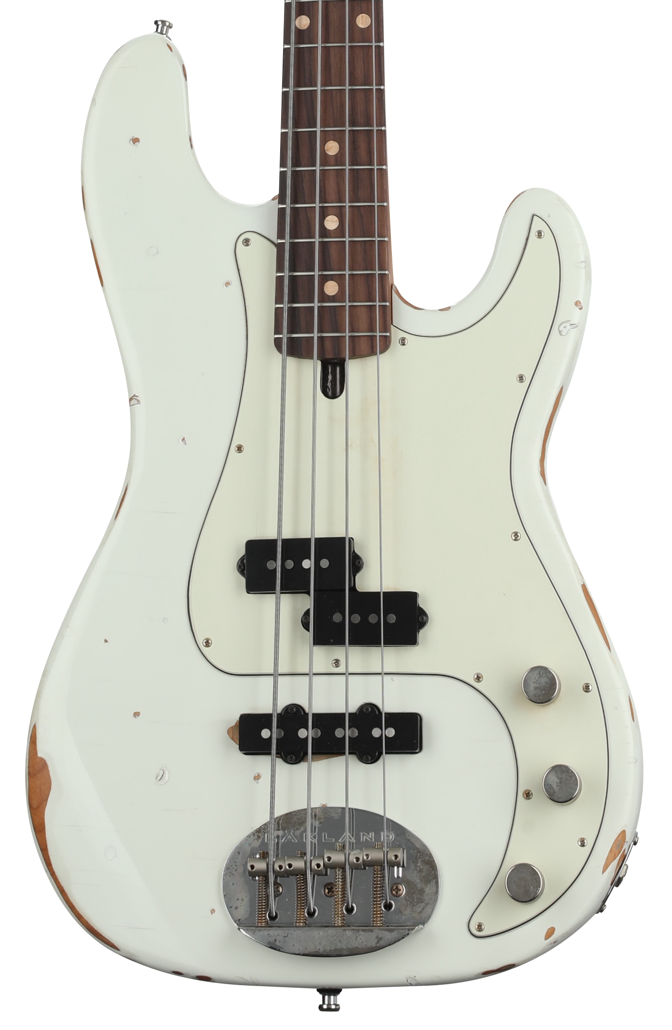 Lakland USA Classic 44-64 PJ Bass Guitar - Aged Olympic White