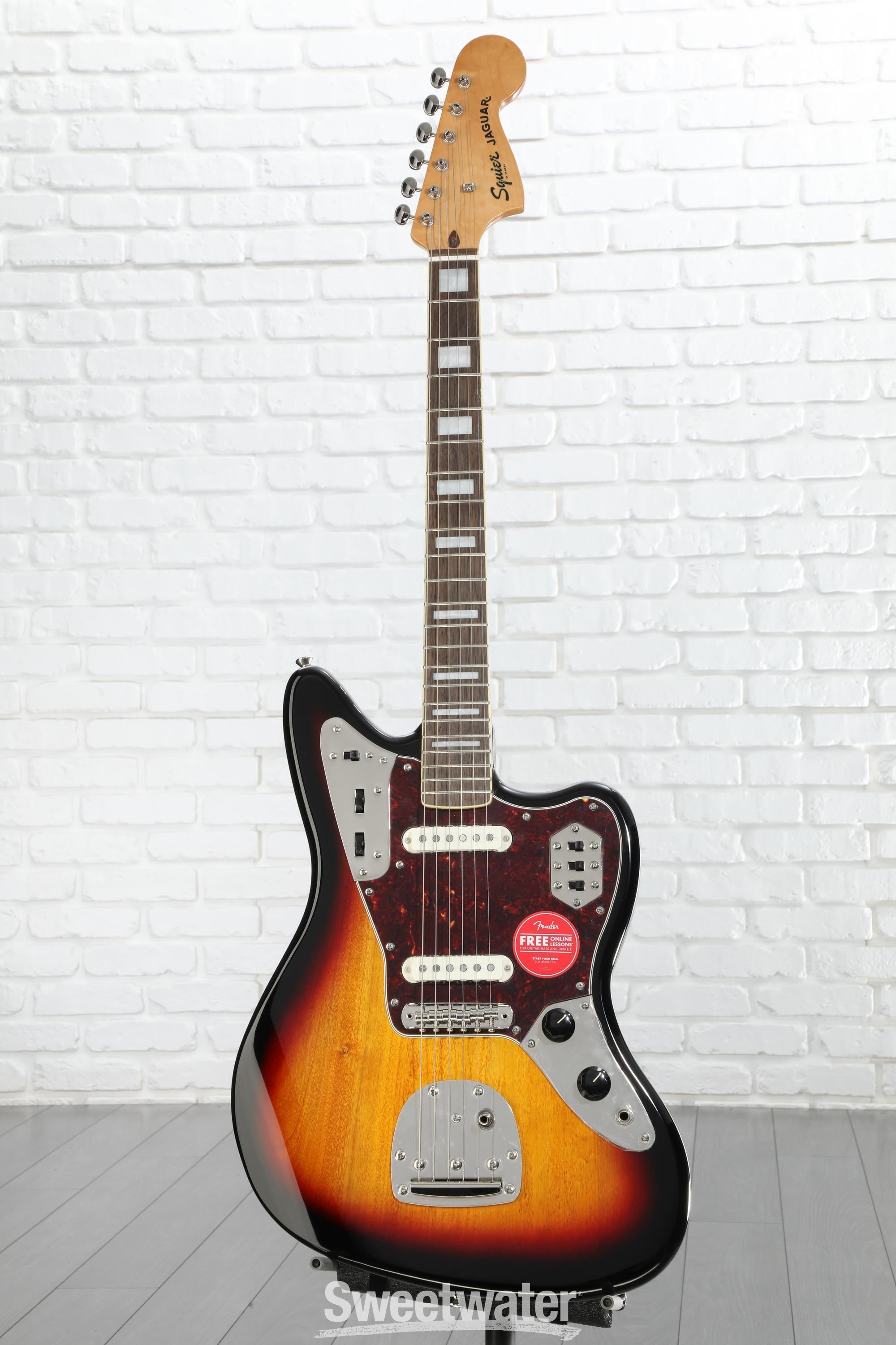 Squier Classic Vibe '70s Jaguar - 3-Tone Sunburst | Sweetwater
