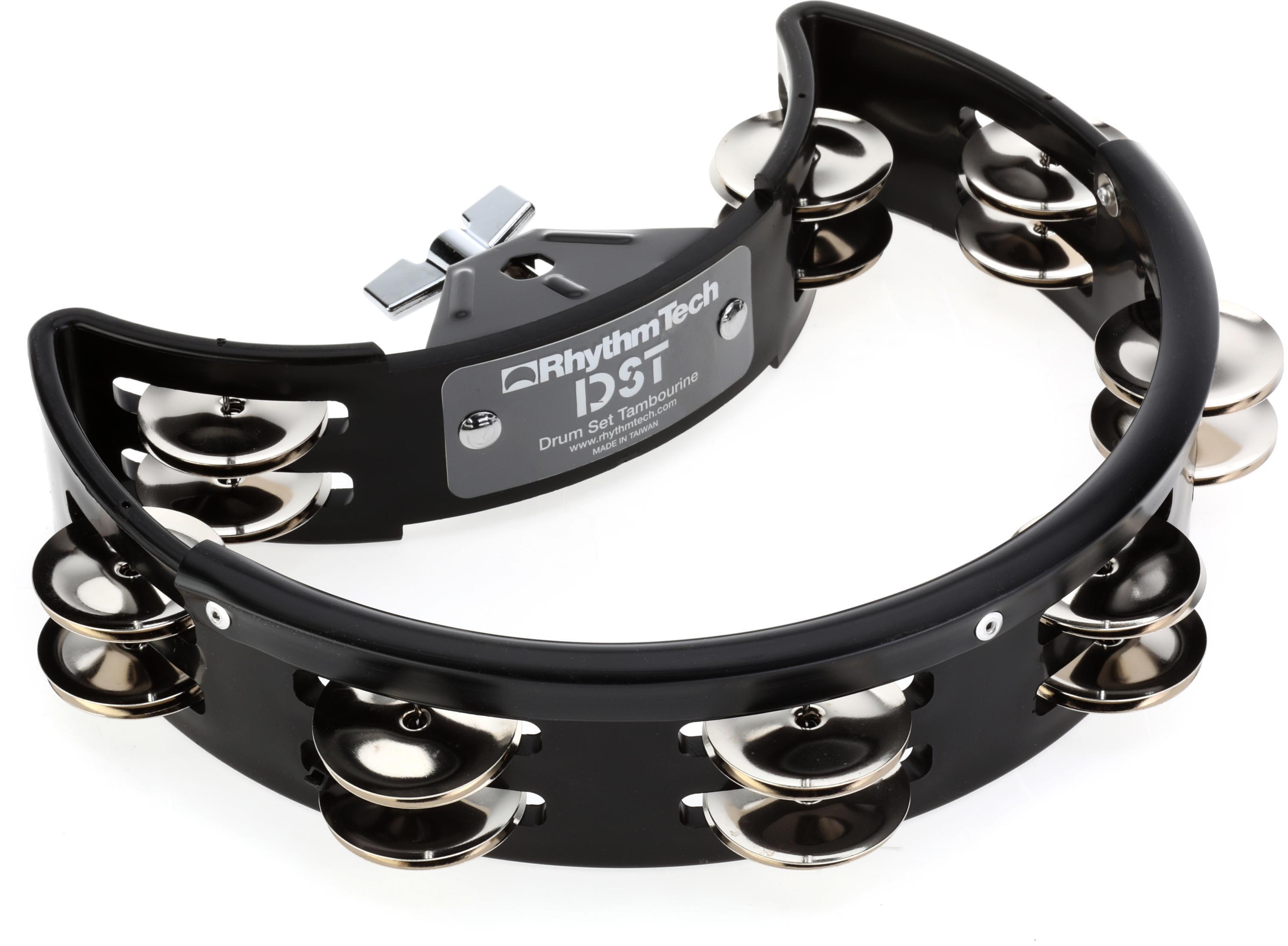 Rhythm Tech Tambourine - Black with Nickel Jingles | Sweetwater