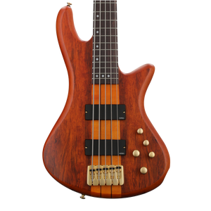 Schecter Stiletto Studio 5 FF Bass Guitar - Honey Satin | Sweetwater