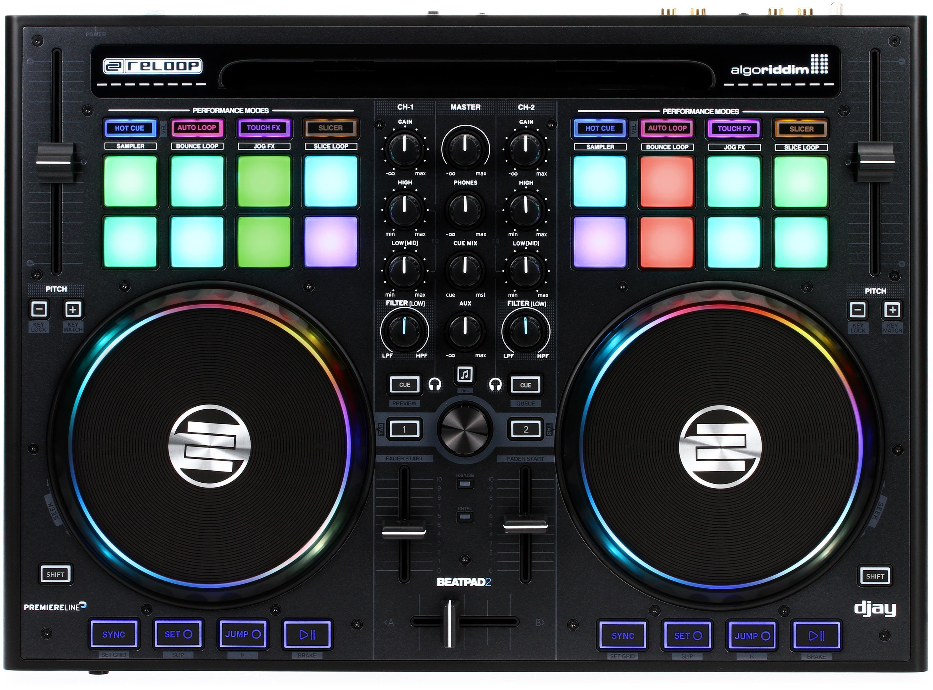 Reloop BeatPad 2 2-deck DJ Controller for Algoriddim DJAY 2
