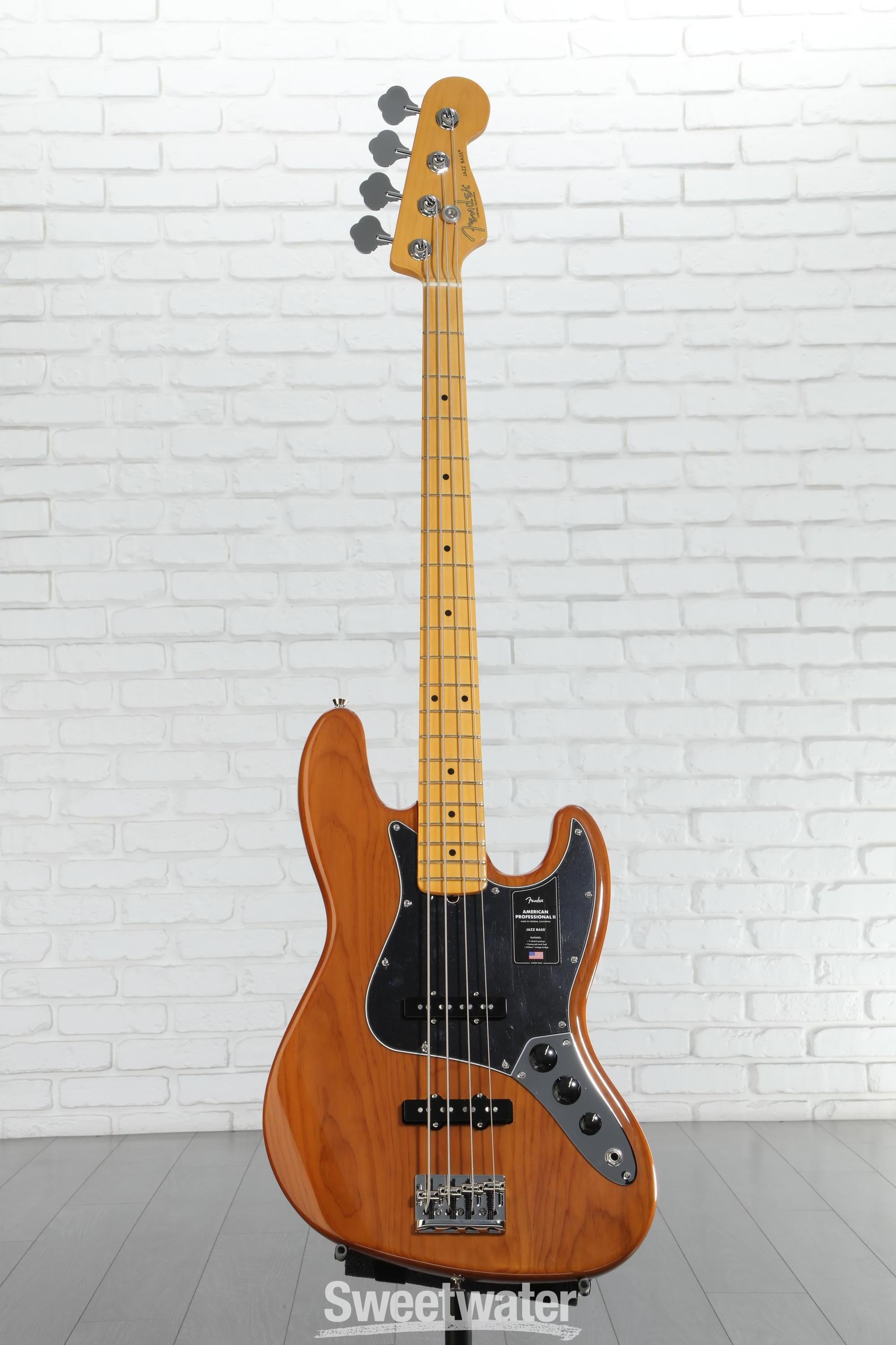 Fender American Professional II Jazz Bass Guitar - Natural