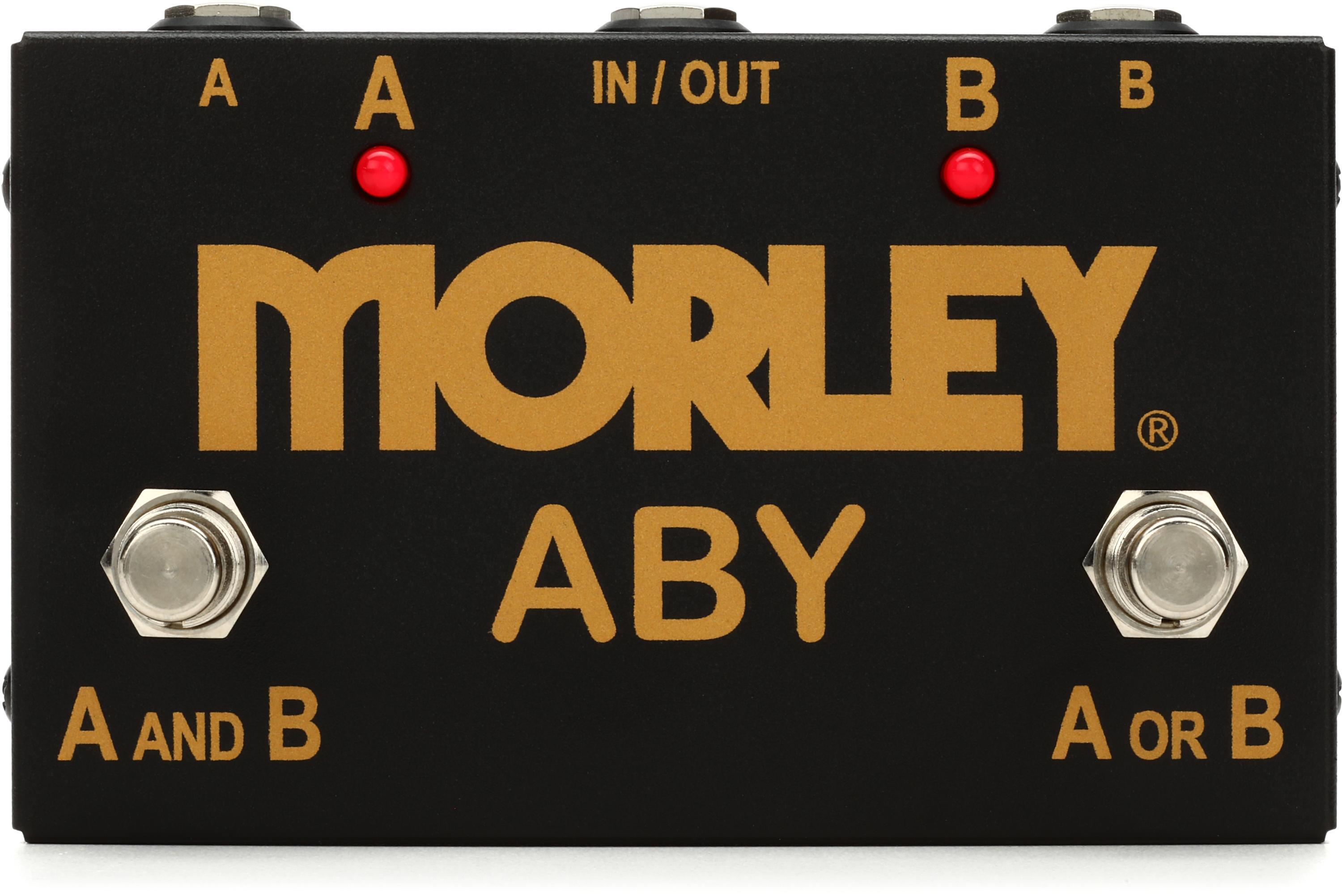 Morley Gold Series ABY 2-button Switcher/Combiner Pedal | Sweetwater