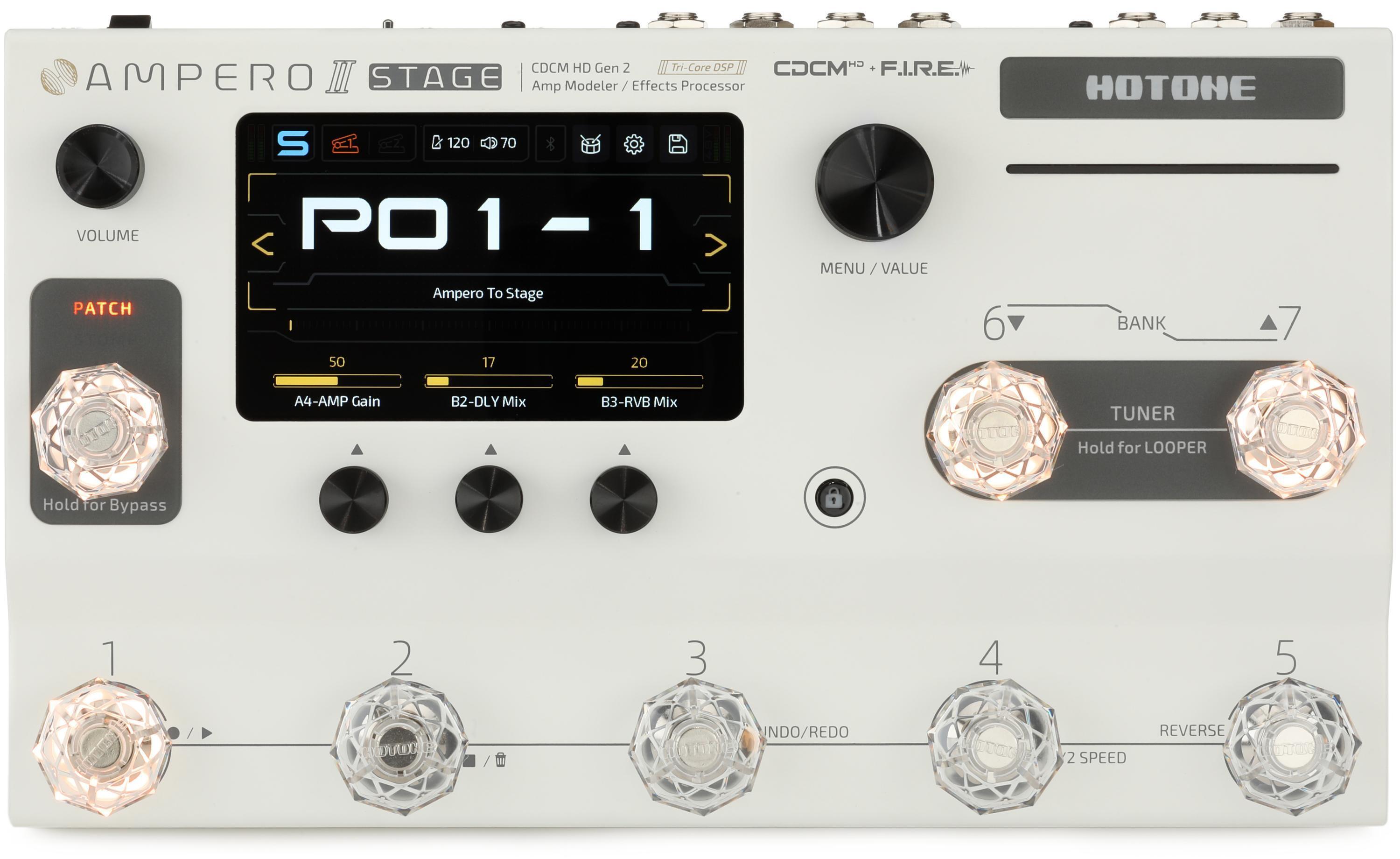 Hotone Ampero II Stage Amp Modeler and Effects Processor Pedal