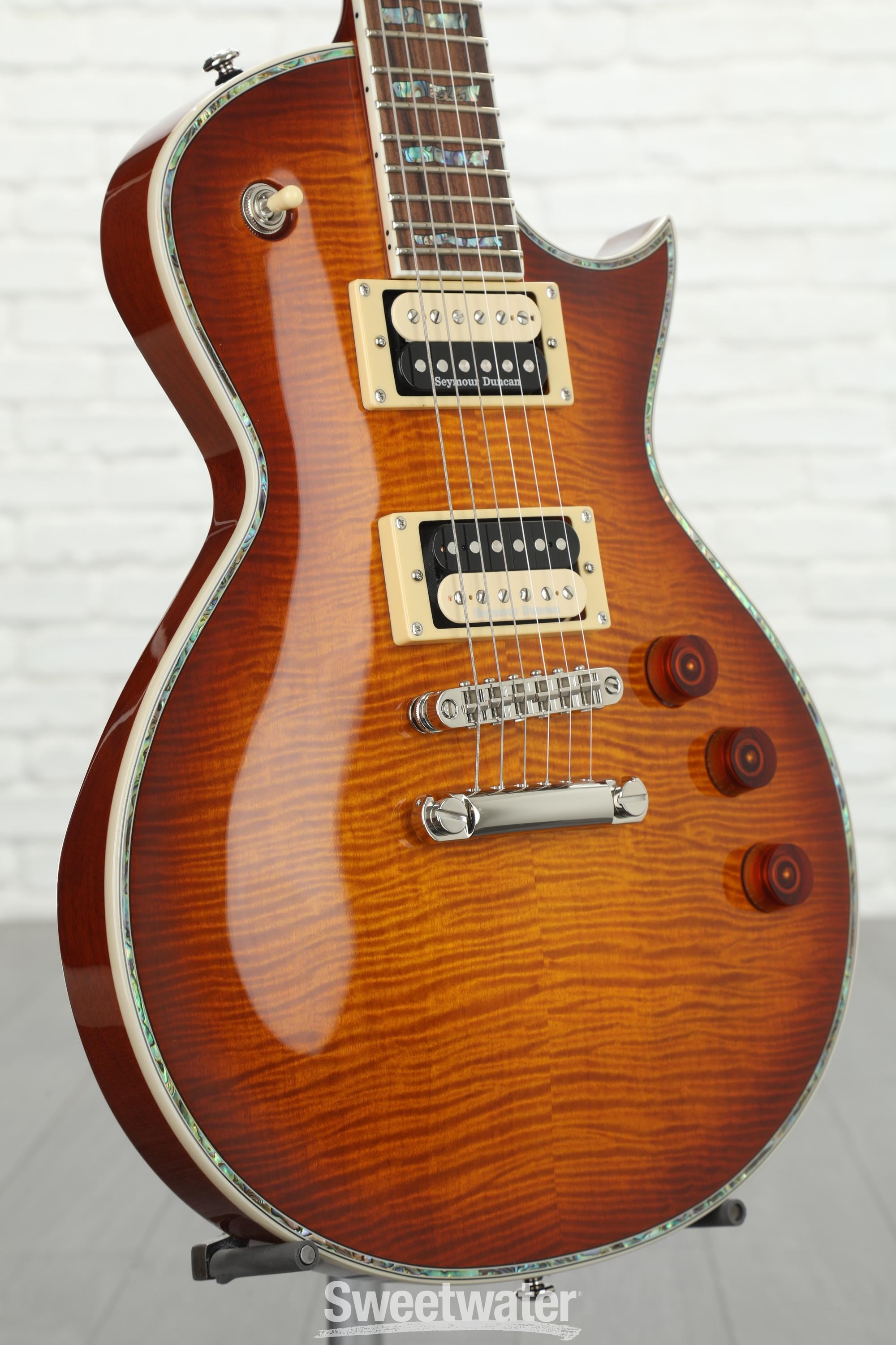 ESP LTD EC-1000 Electric Guitar - Amber Sunburst | Sweetwater