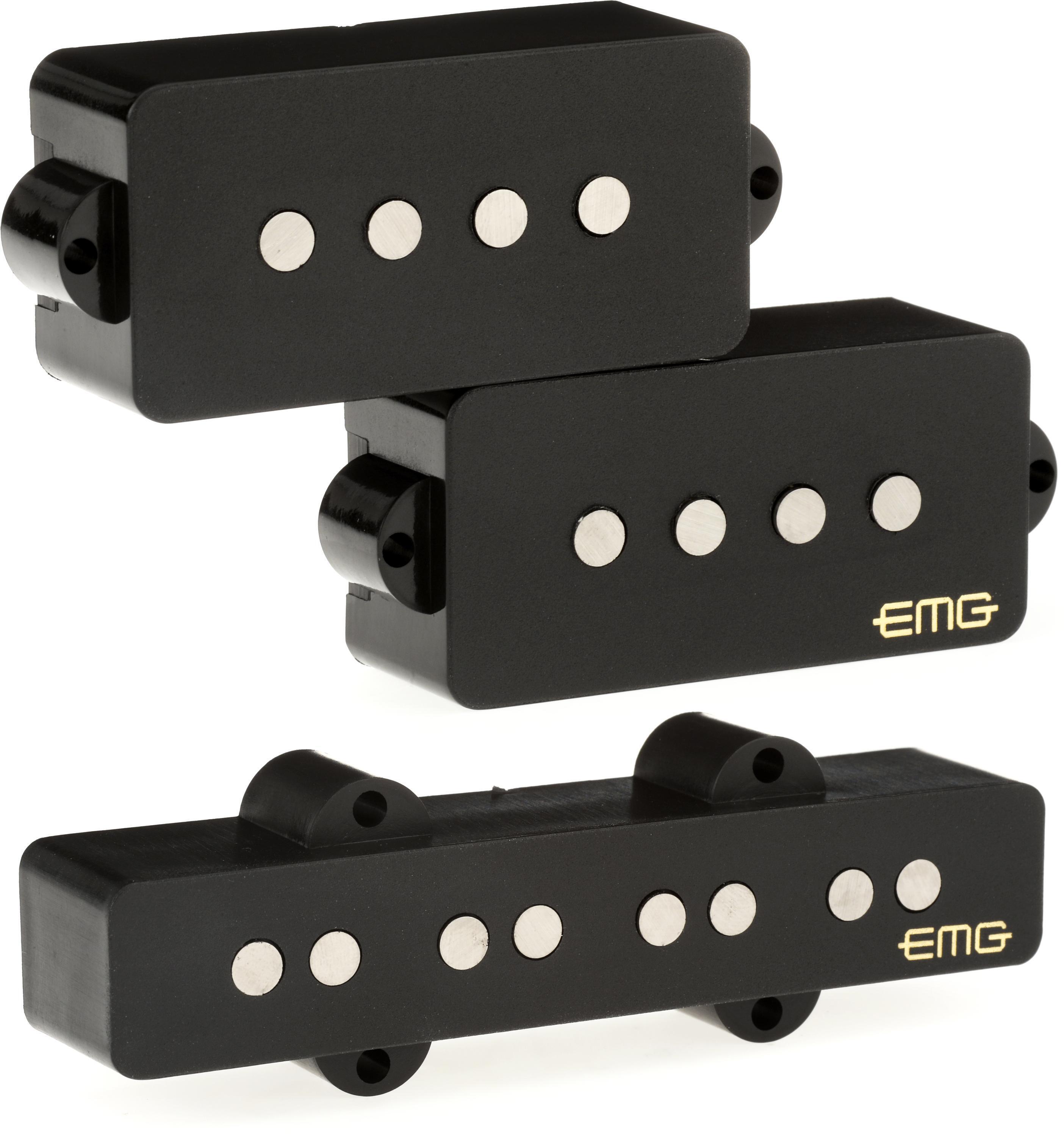 DiMarzio DP126 Model P+J Bass Pickup Set - Black | Sweetwater