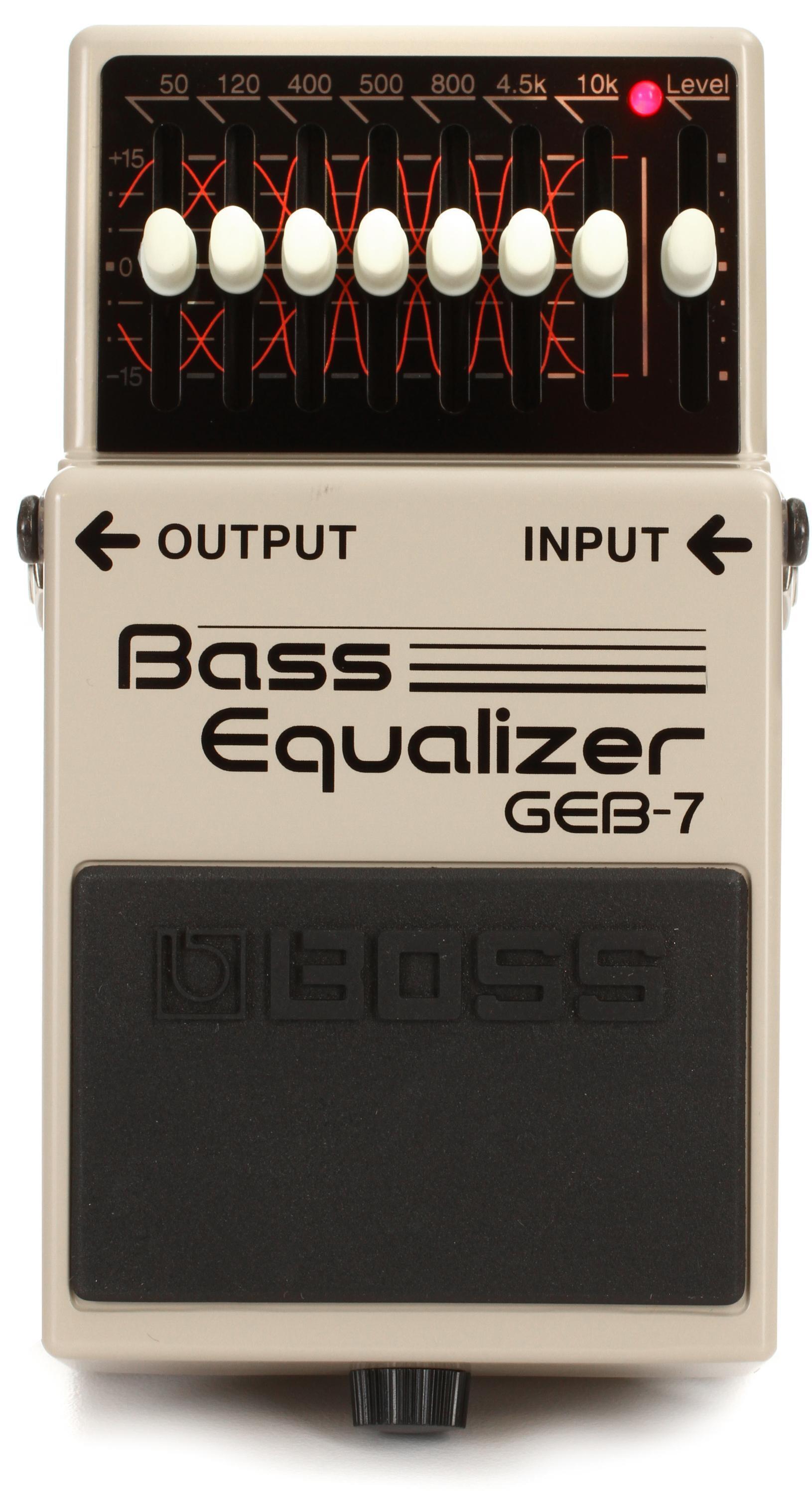 Boss GEB-7 7-band Bass EQ Pedal | Sweetwater