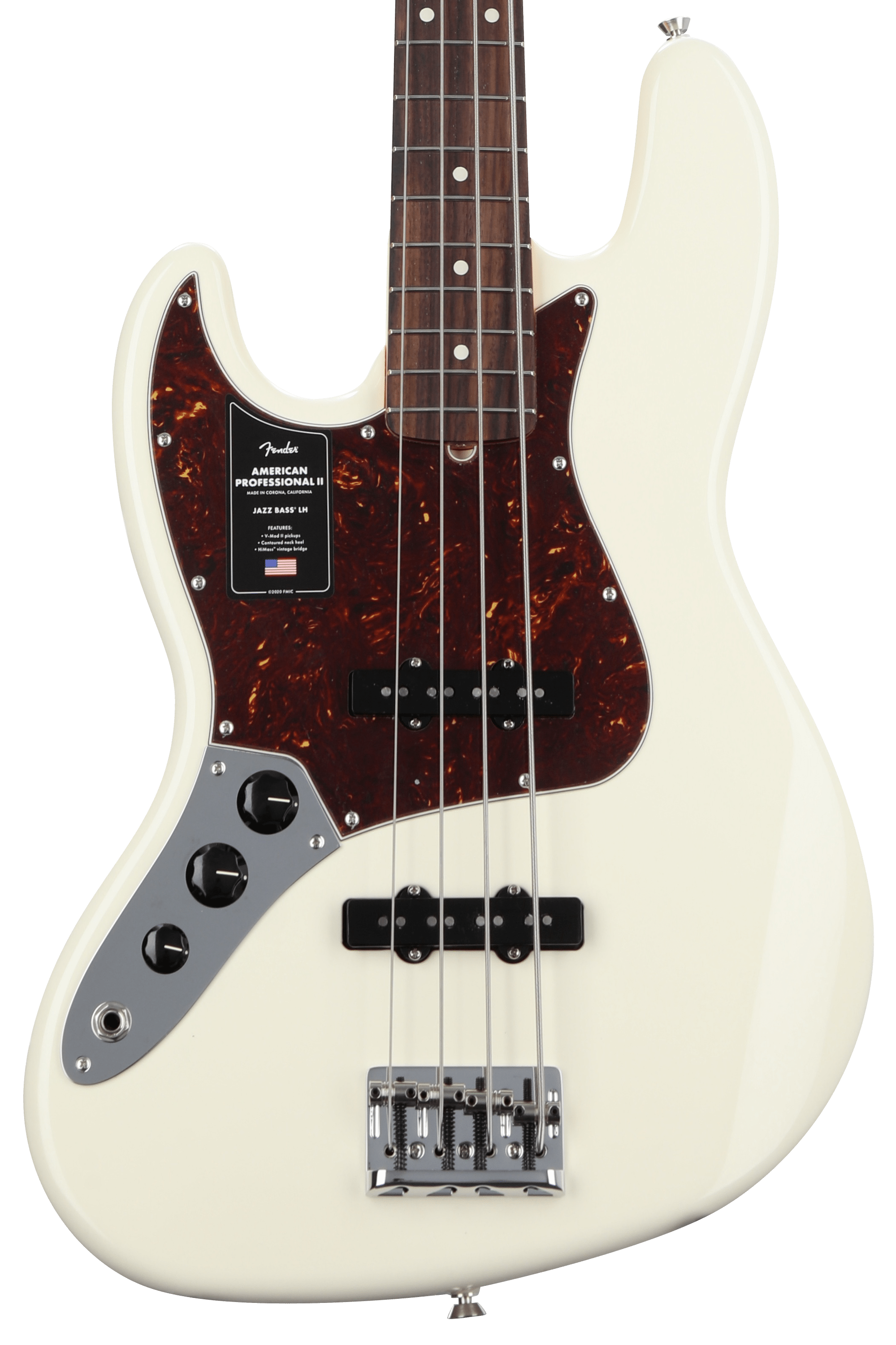 Fender American Professional II Jazz Bass Left-handed - Olympic