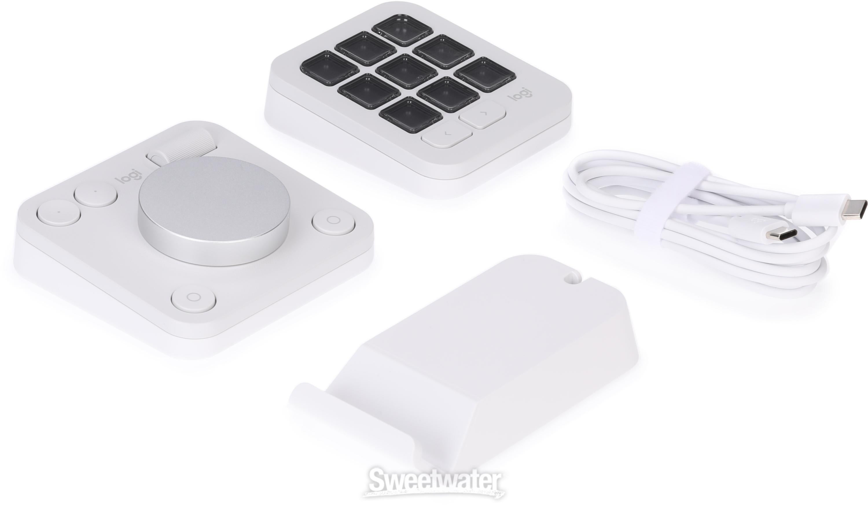 Logitech MX Creative Console Customizable Desktop Interface - Pale