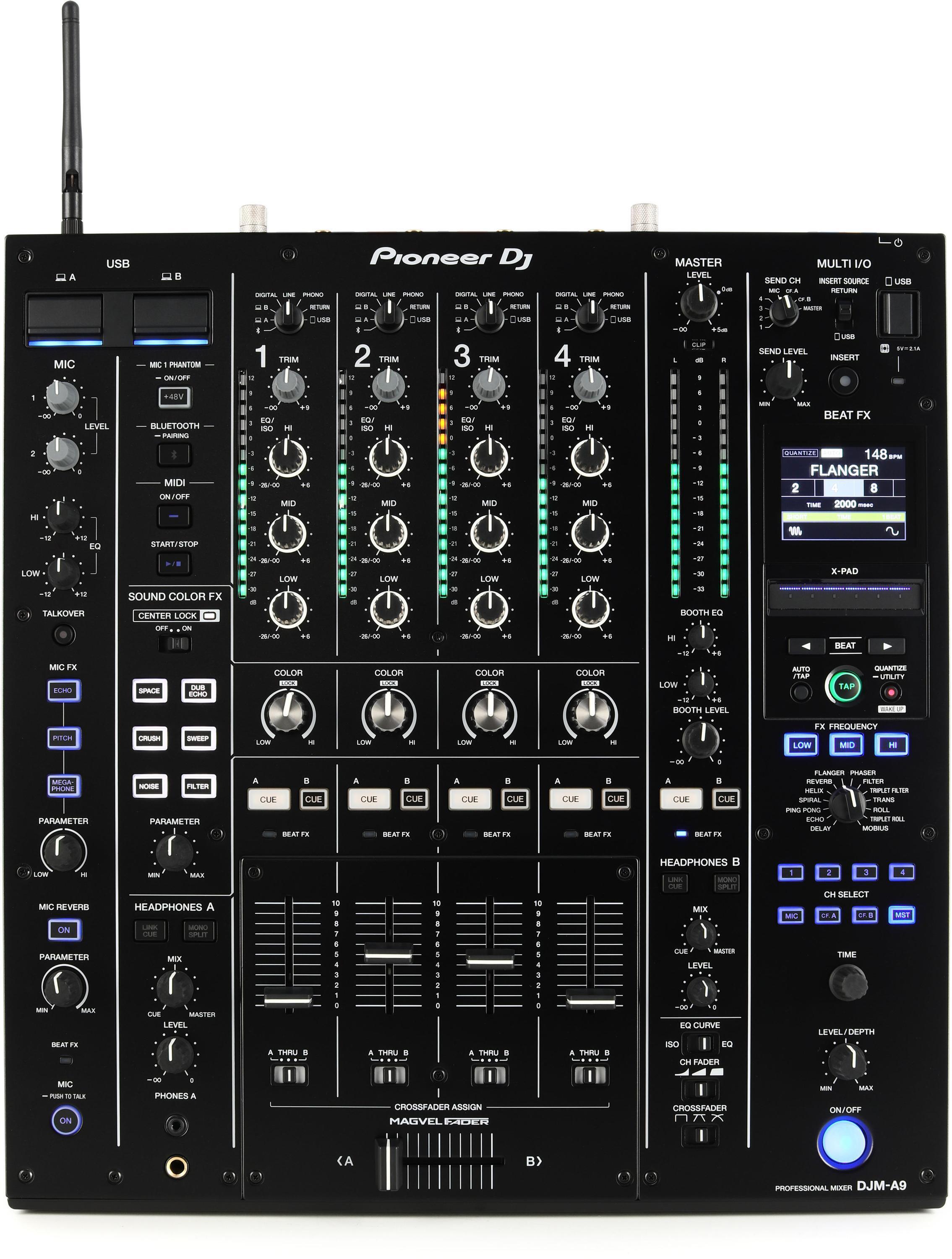 Pioneer DJ DJM-A9 4-channel DJ Mixer Reviews | Sweetwater