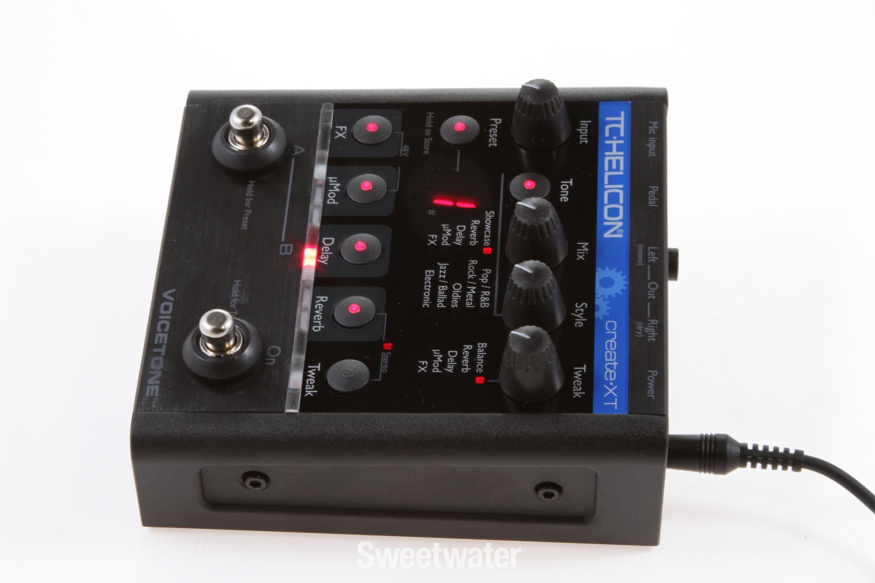 TC-Helicon VoiceTone Create XT Pedal | Sweetwater