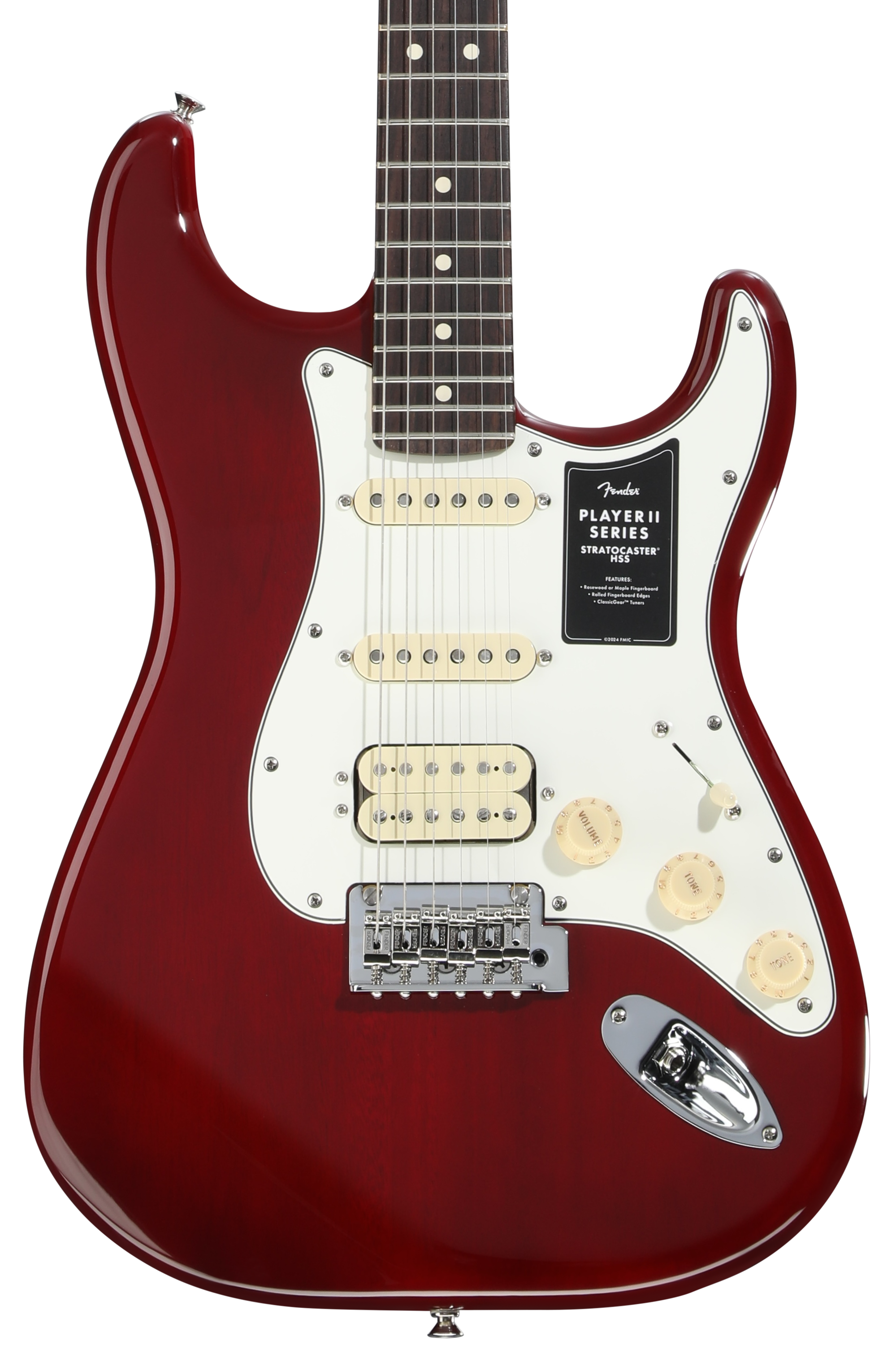 Fender Player II Stratocaster HSS Electric Guitar - Transparent
