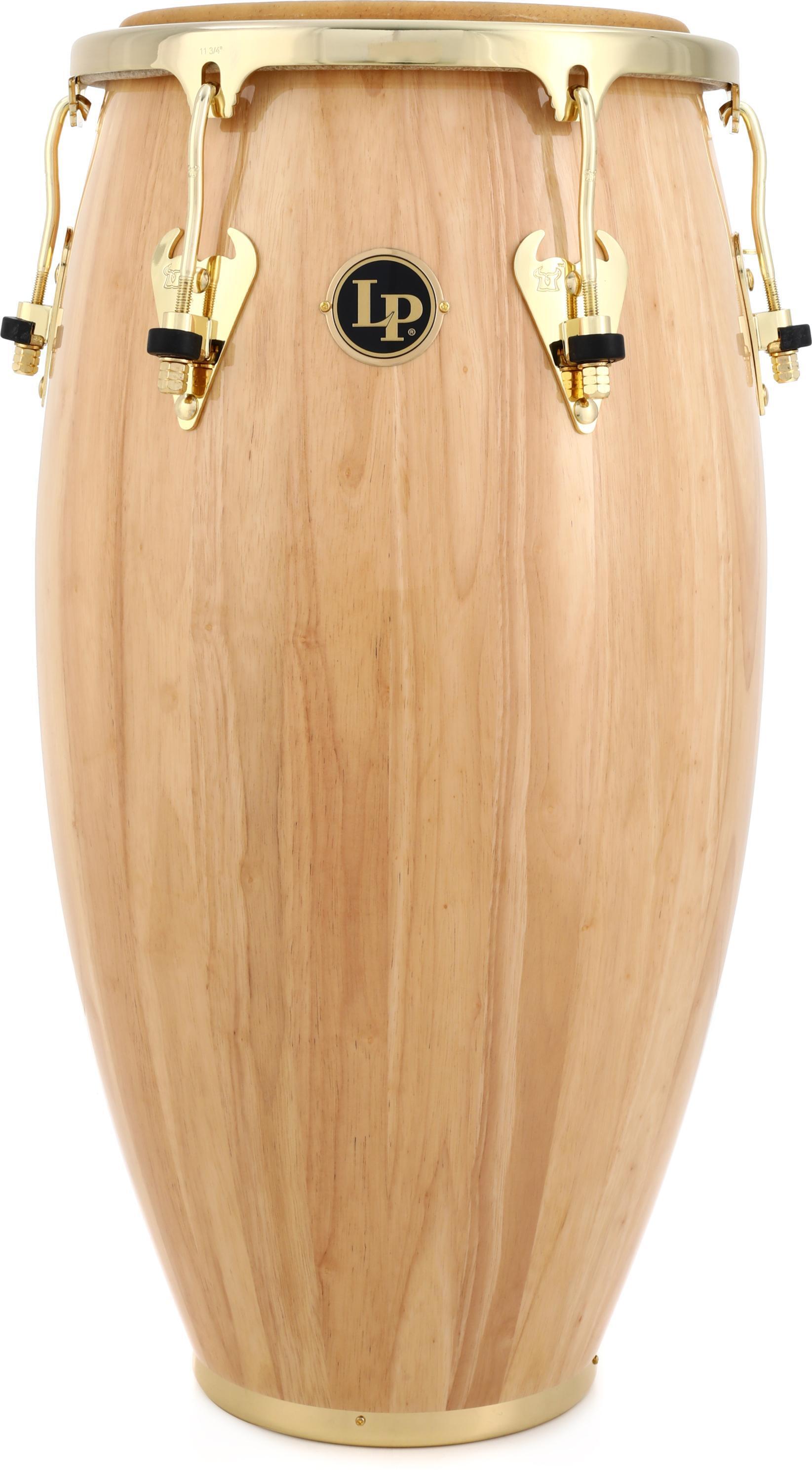 Latin Percussion Matador Wood Conga with Gold Hardware - 11.75