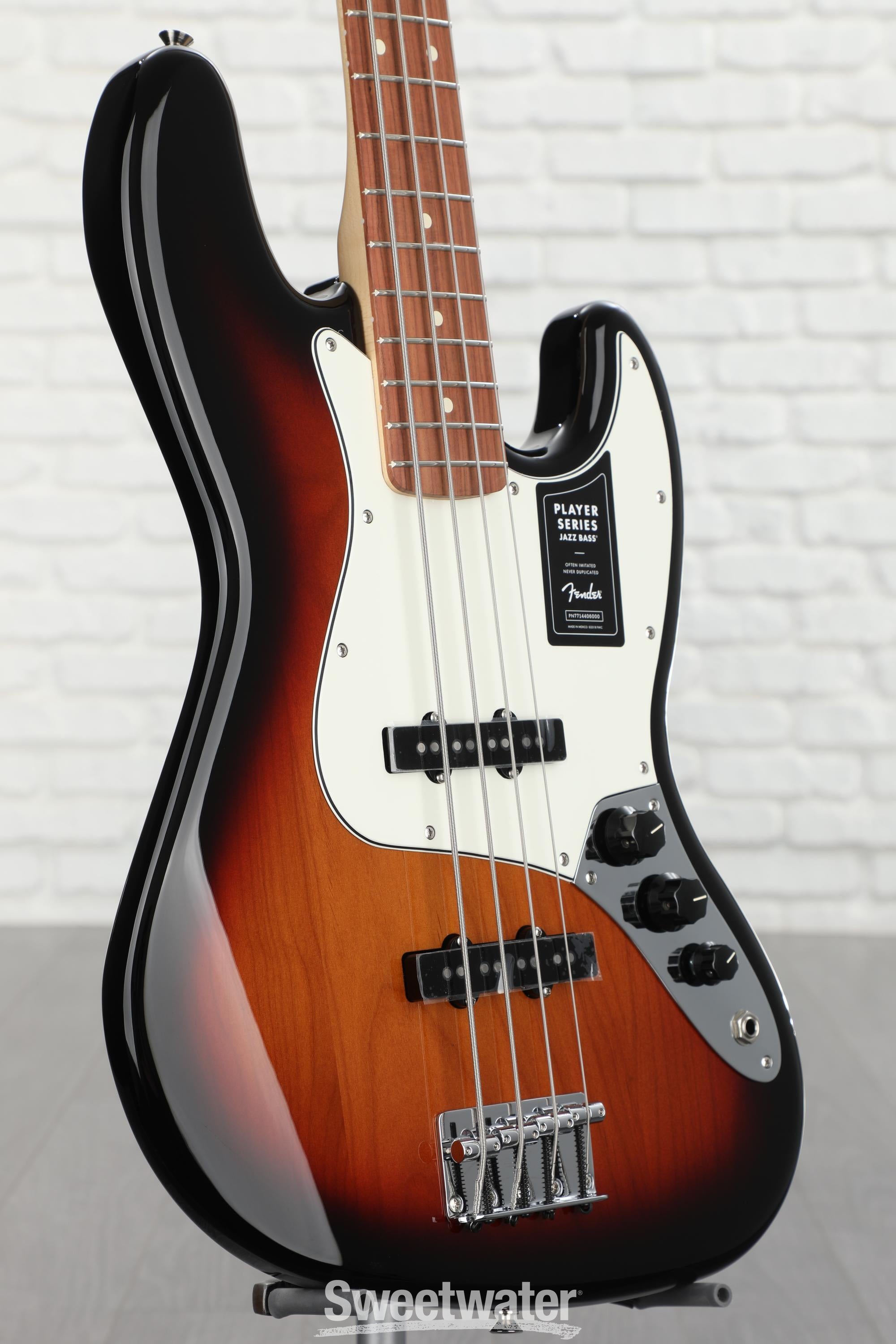 Fender Player Jazz Bass - 3-Tone Sunburst with Pau Ferro
