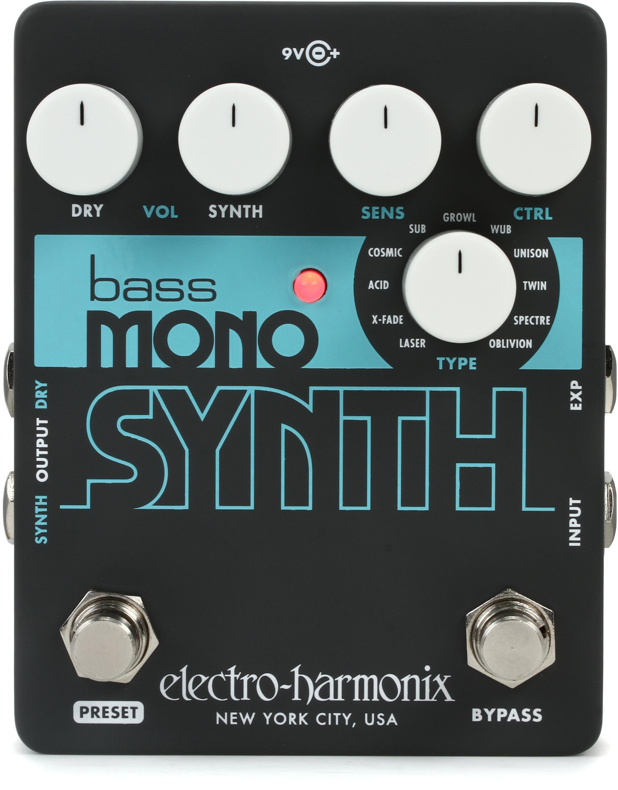 Electro-Harmonix Bass Mono Synth Synthesizer Pedal | Sweetwater