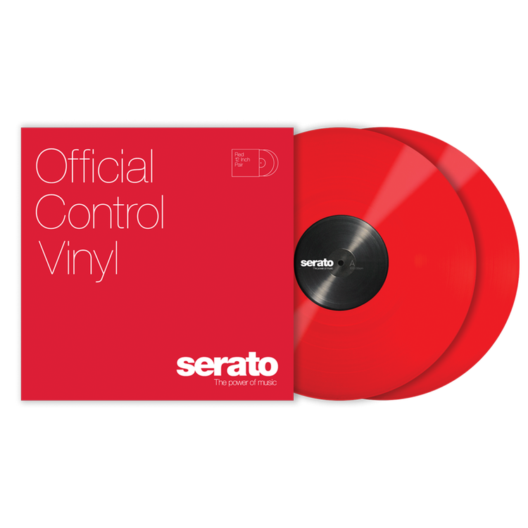 Serato 12 inch Control Vinyl Pair - Solid Red | Sweetwater